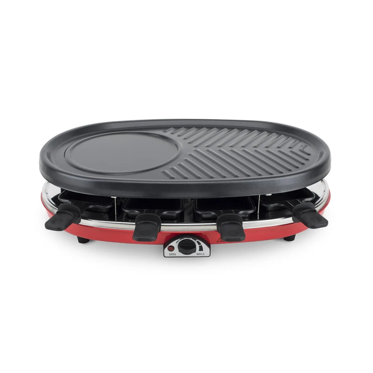 H.Koenig RP418 raclette 8 personne(s) 1500 W Noir, Gris, Rouge - Image 5