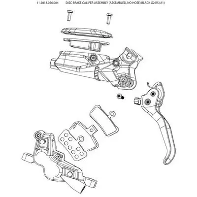 Bremssattel ohne Schlauch Sram G2 RS a1