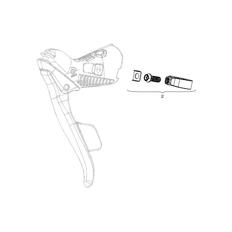 Shifter Clamp Kit Red Force Etap Axs Paar - Sichere Befestigung Für Axs-schalthebel
