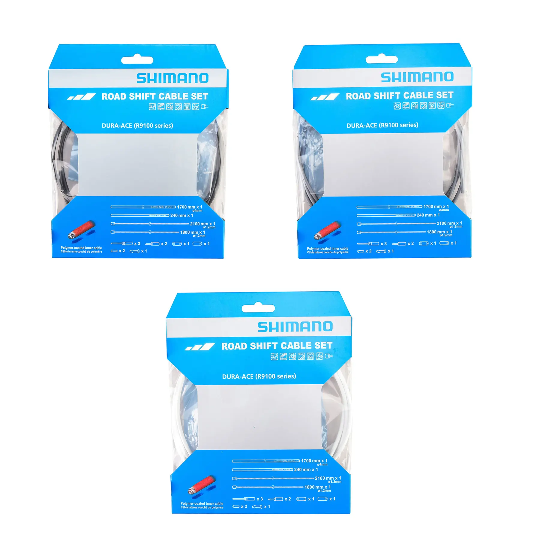 Polymerbeschichtete Kabelsätze und Schalthüllen Shimano