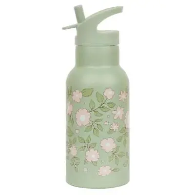 Thermosflasche A Little Lovely Company Fleurs Vertes
