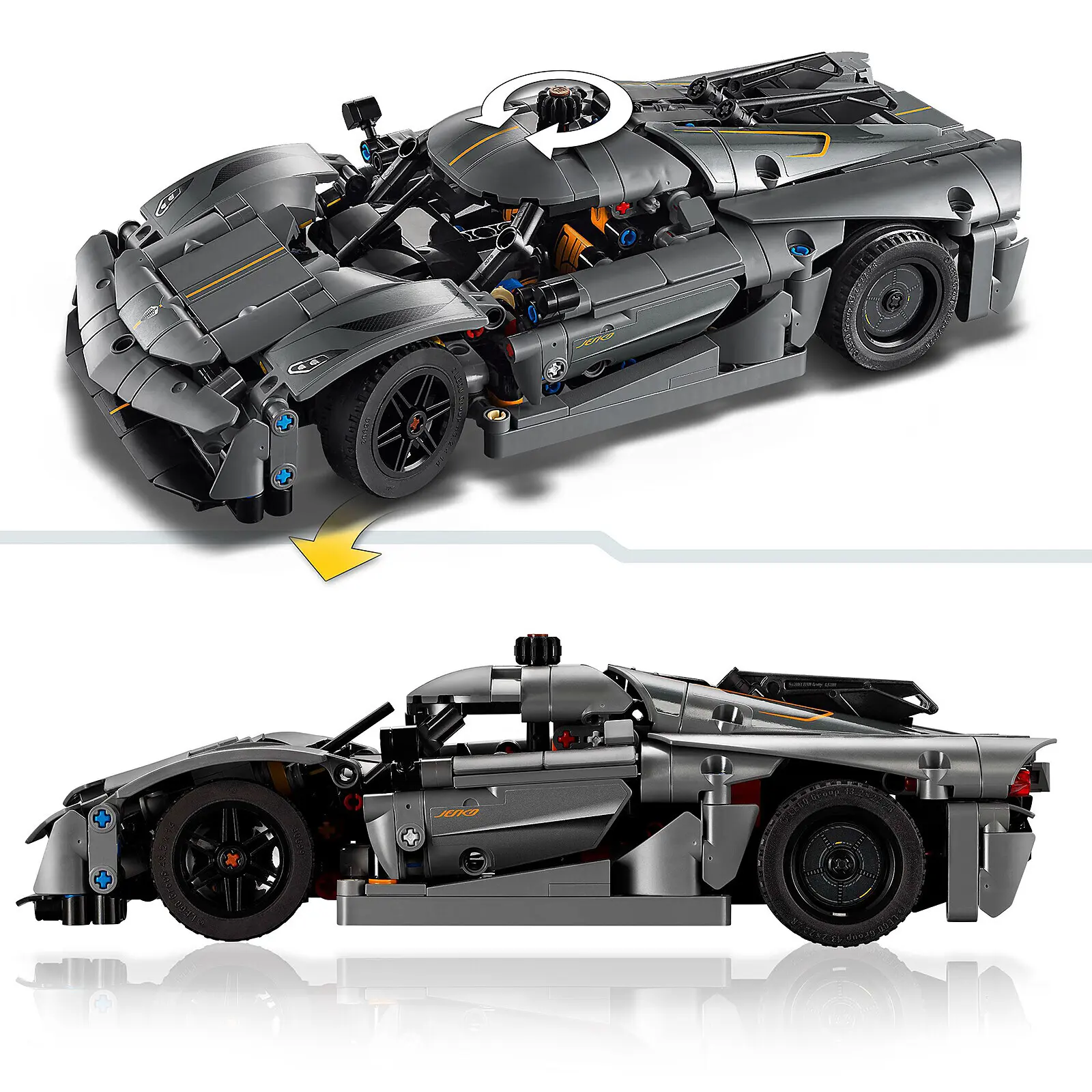 Baukunst Spielzeug Fahrzeug Jesko Technic König Lego
