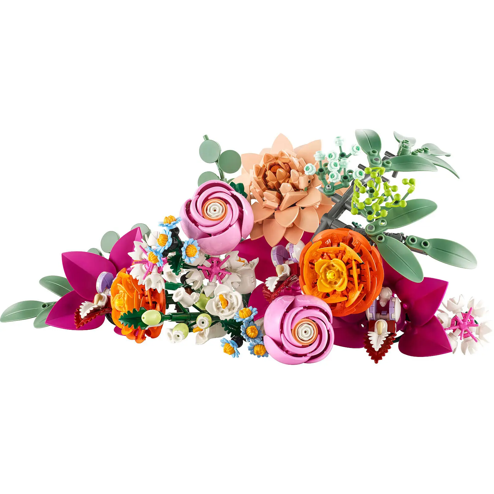 Schönes Blumenbau-Set mit rosa Botanik Lego
