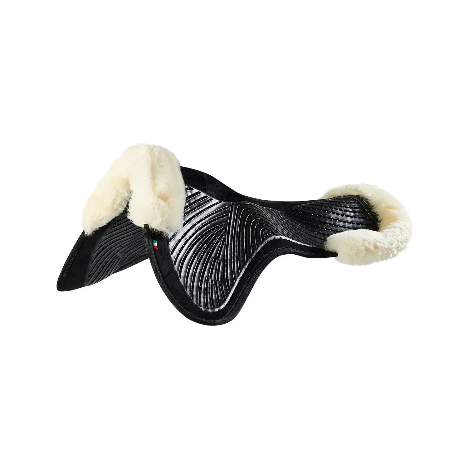 Cut suede saddle pad with flat gel for horses Acavallo SP JCCS CW-CS