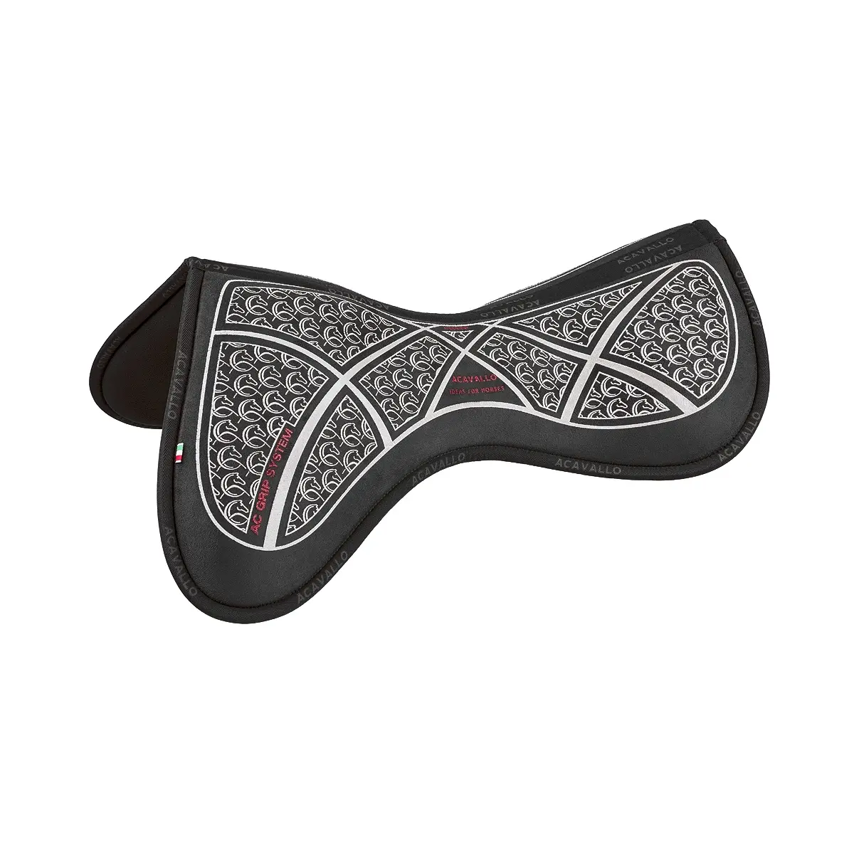 Acavallo Gel Pad Close Contact Grip & Memory 1/2 - black/silver, Größe L - Bild 3
