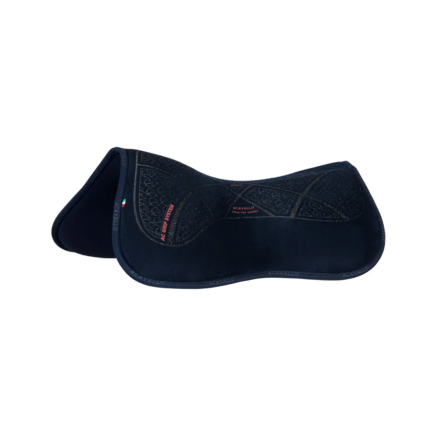 Amortisseur pour cheval en daim avec grip AC en silicone Acavallo System & Memory