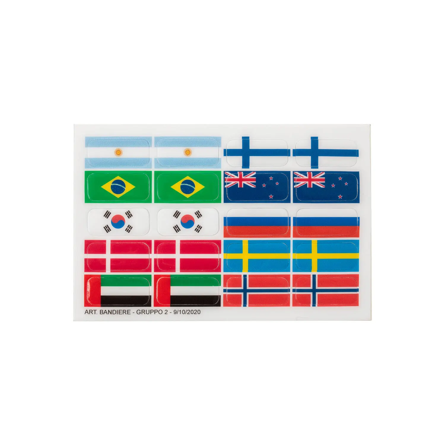 Acavallo Bunt Gurtschutz Flag Set For Opera Stirrups