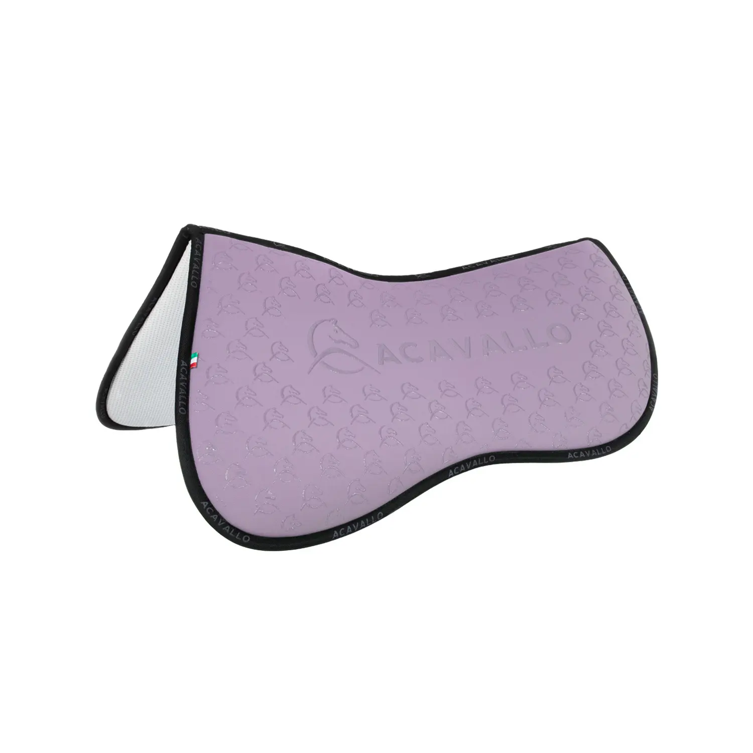 Half cushion for horses with a bamboo fiber underside Acavallo Lycra & Memory Foam