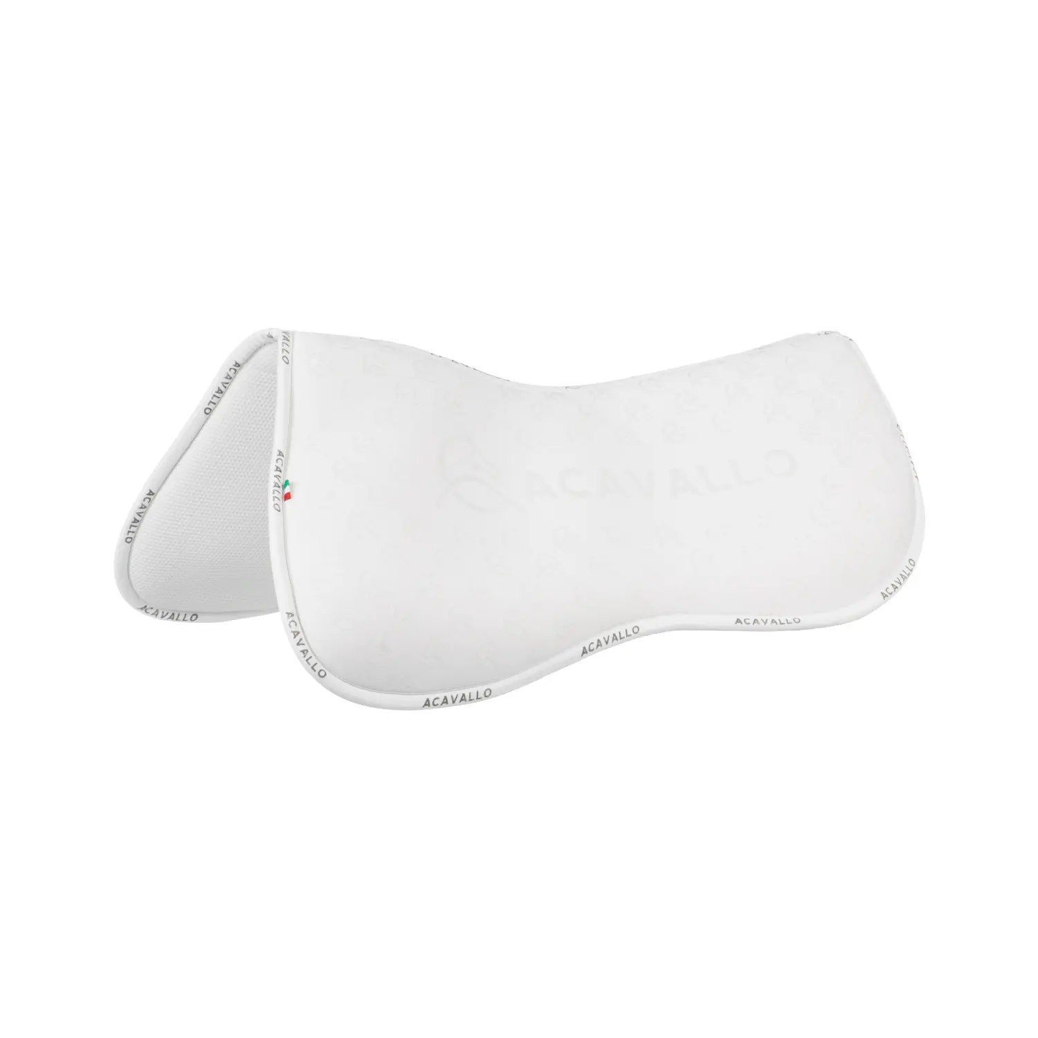 Half cushion for horses with a bamboo fiber underside Acavallo Lycra & Memory Foam