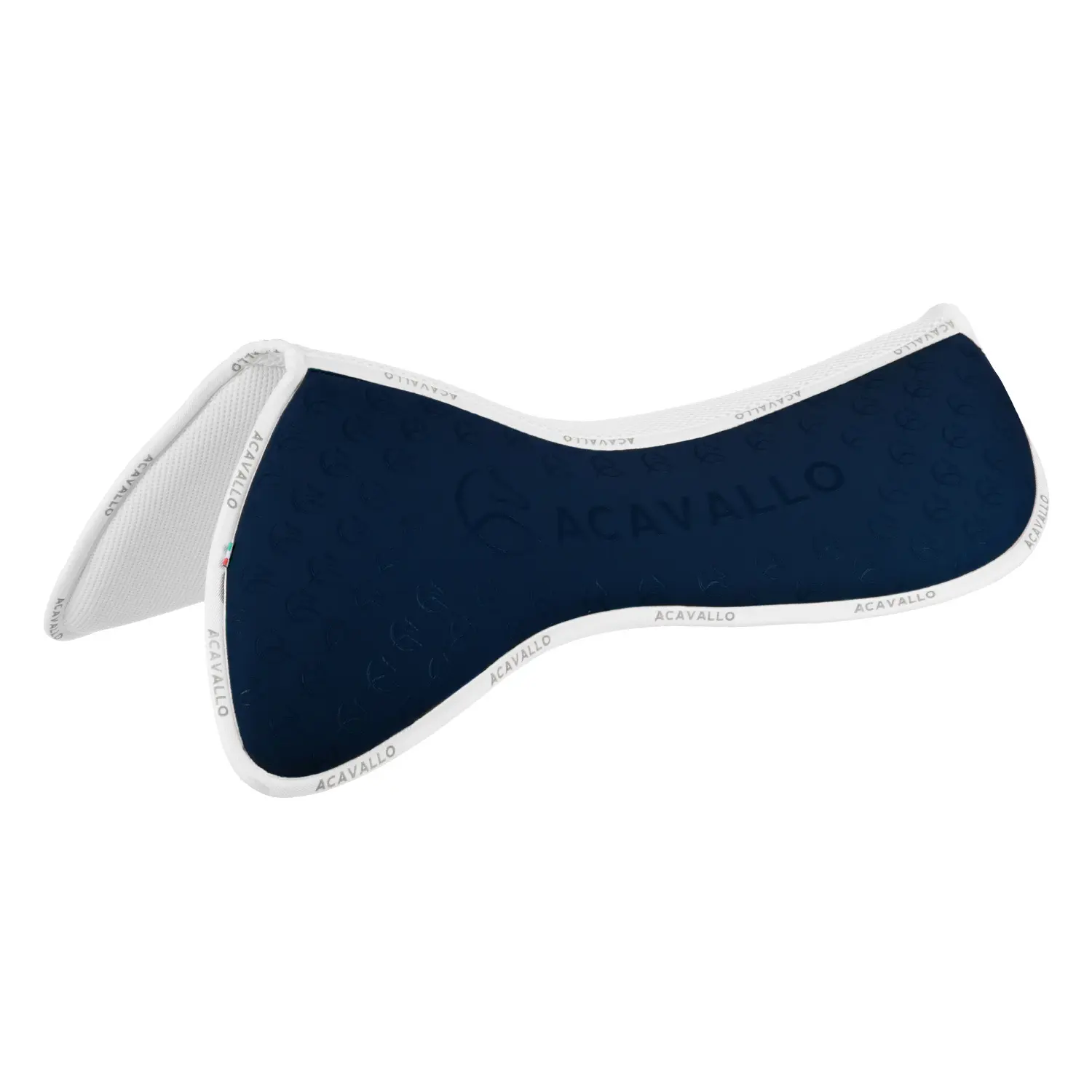 Silicone grip horse pads with bamboo fiber Acavallo Spine Free Cc Lycra & Memory Foam