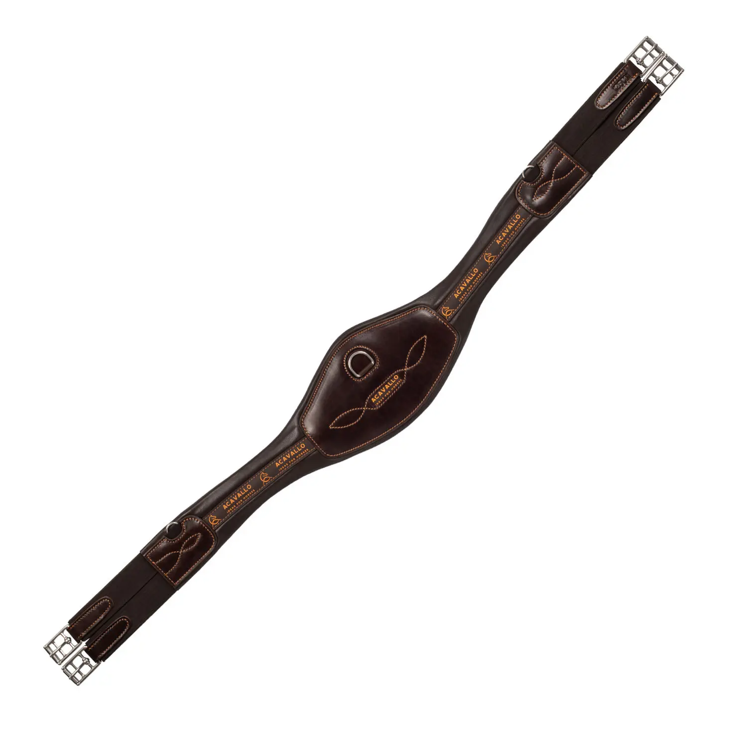 Anatomical leather jump strap for horses Acavallo