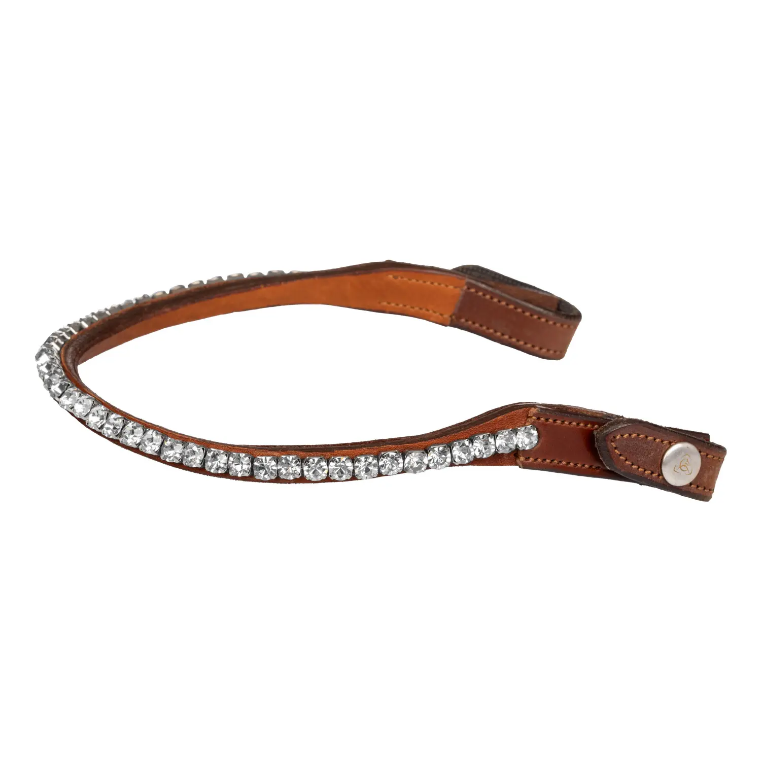 Horse forehead band with round crystals Acavallo