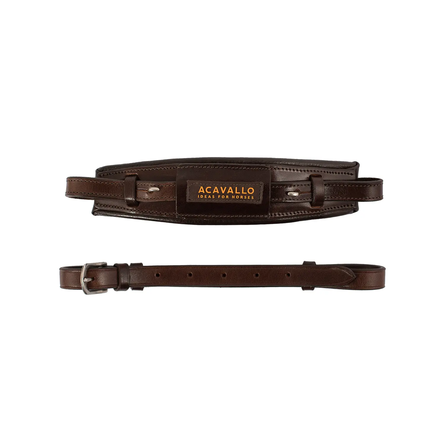 Leather hackamore for horse Acavallo