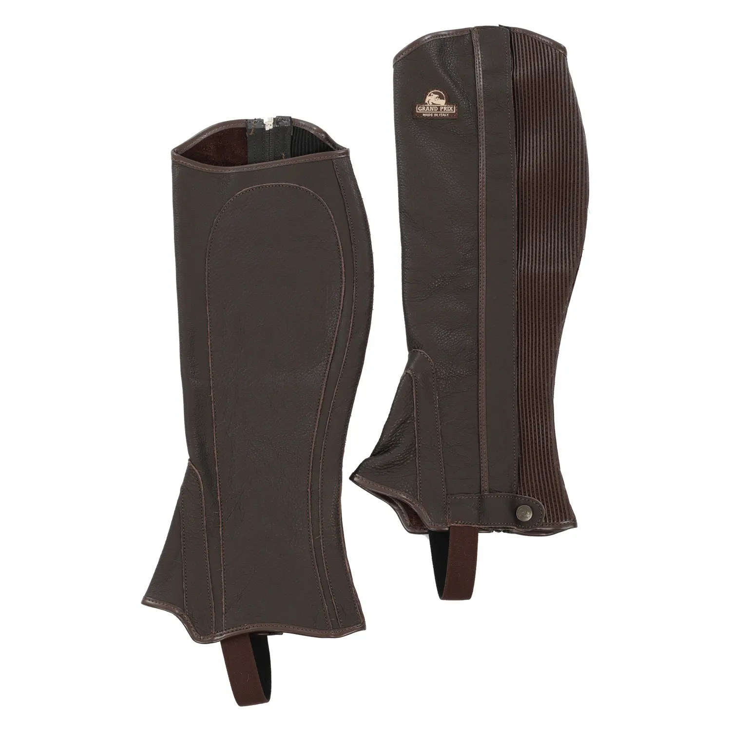 Mini-chaps in pelle liscia Acavallo