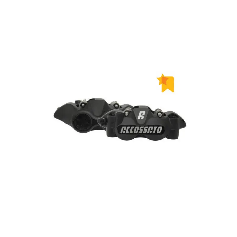 Einzelblock-Bremssattel für Motorrad mit gesinterten Belägen Accossato Radial 108 mm
