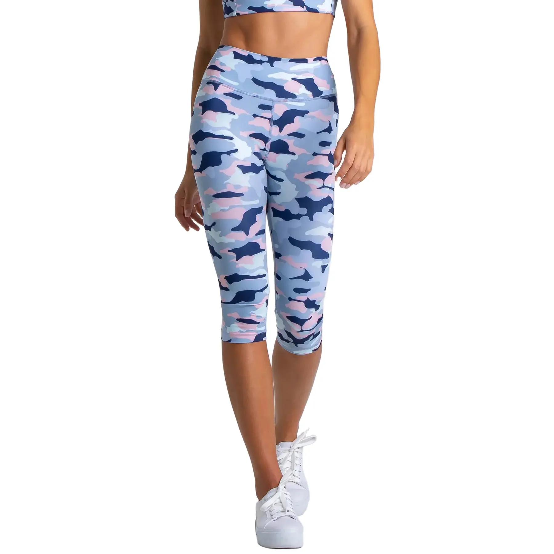 Legging court taille haute femme AchievePrime Impulse