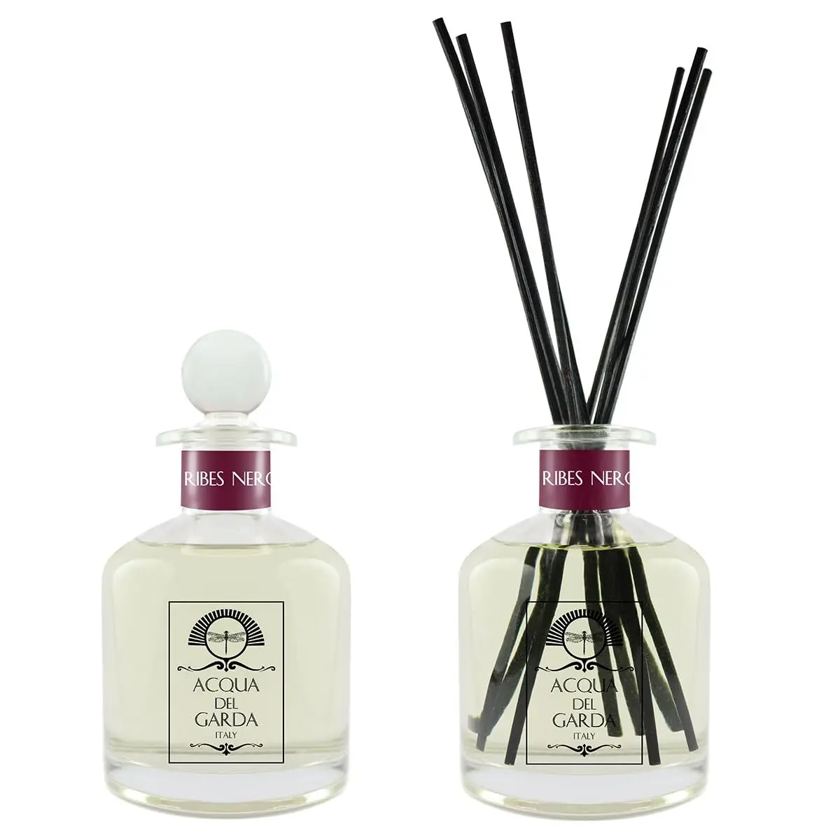 Diffuser met zwarte en witte bessen rose Acqua Del Garda