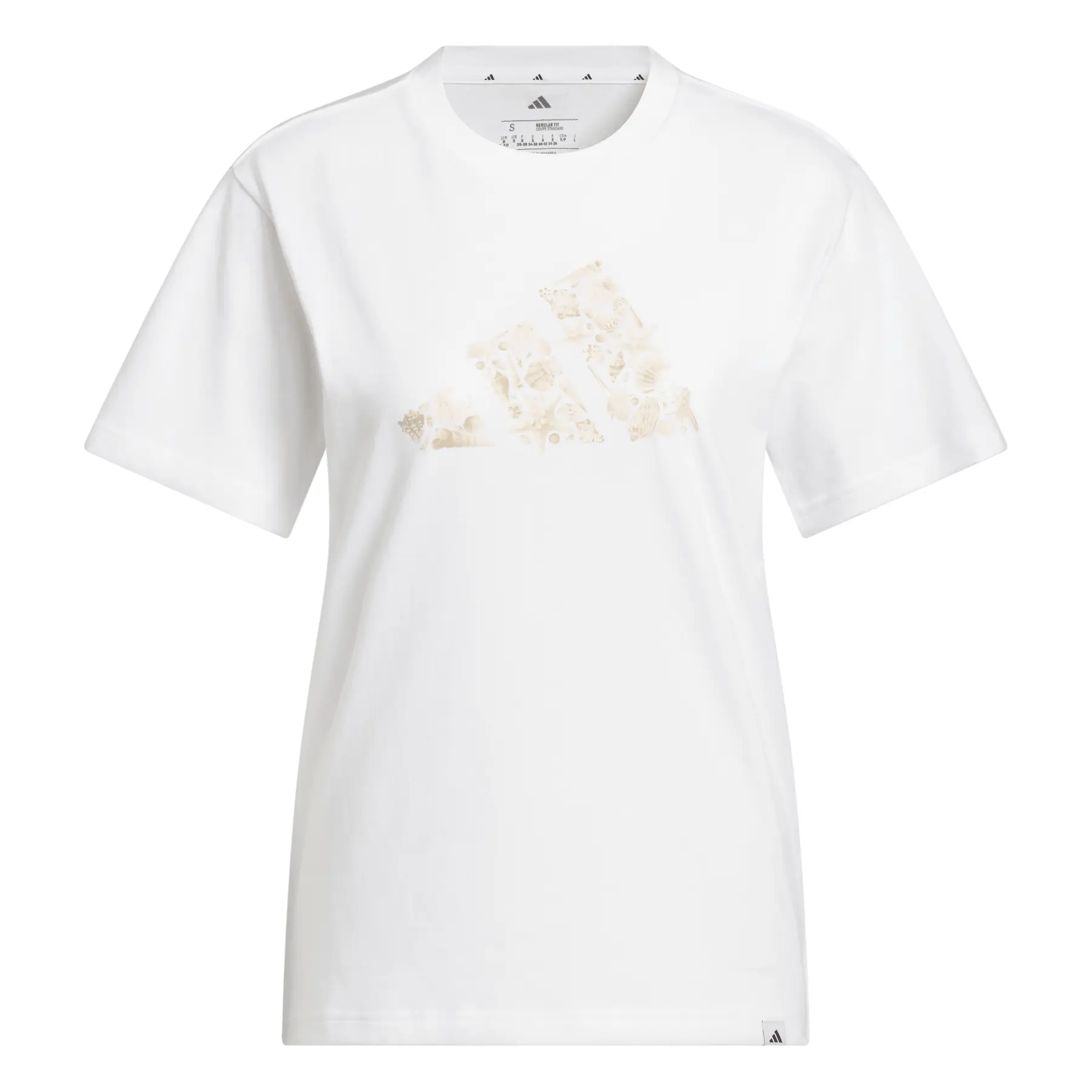 Camiseta con gran logo para mujer adidas Iridescent Shells Graphic