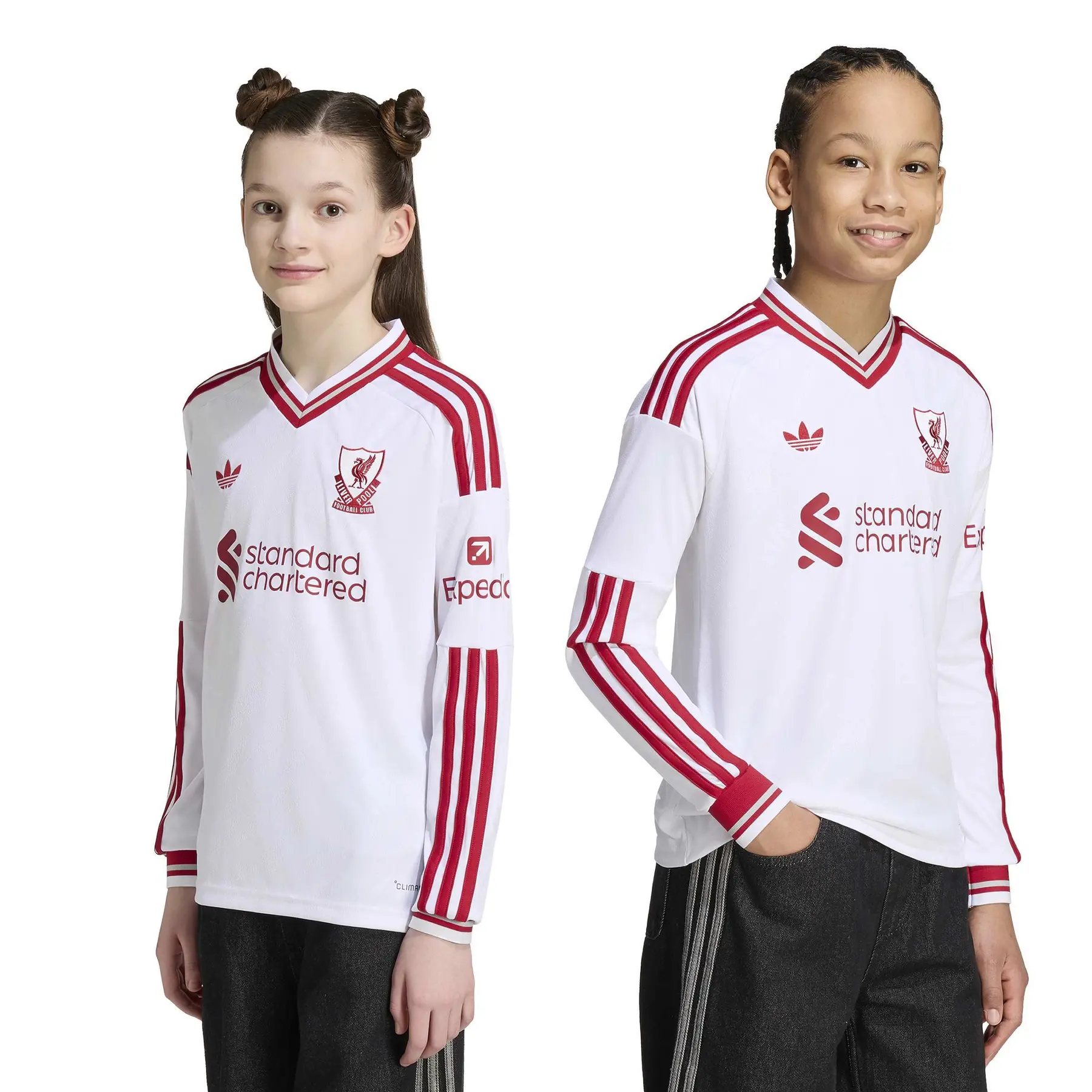Liverpool FC Auswärtstrikot mit langen Ärmeln für Kinder 2026/27