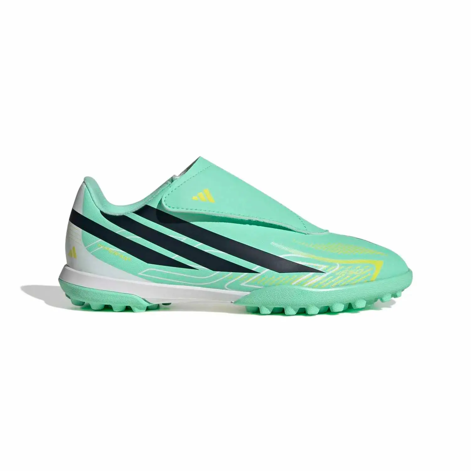 Mini Fußballschuhe Kind adidas F50 Hyperfast Club Hook and Loop TF