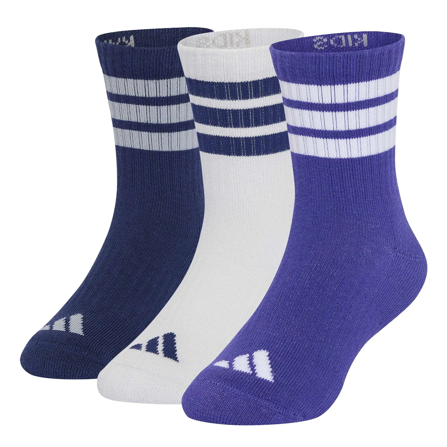 Calze per bambini a metà polpaccio adidas 3-Stripes (x3)