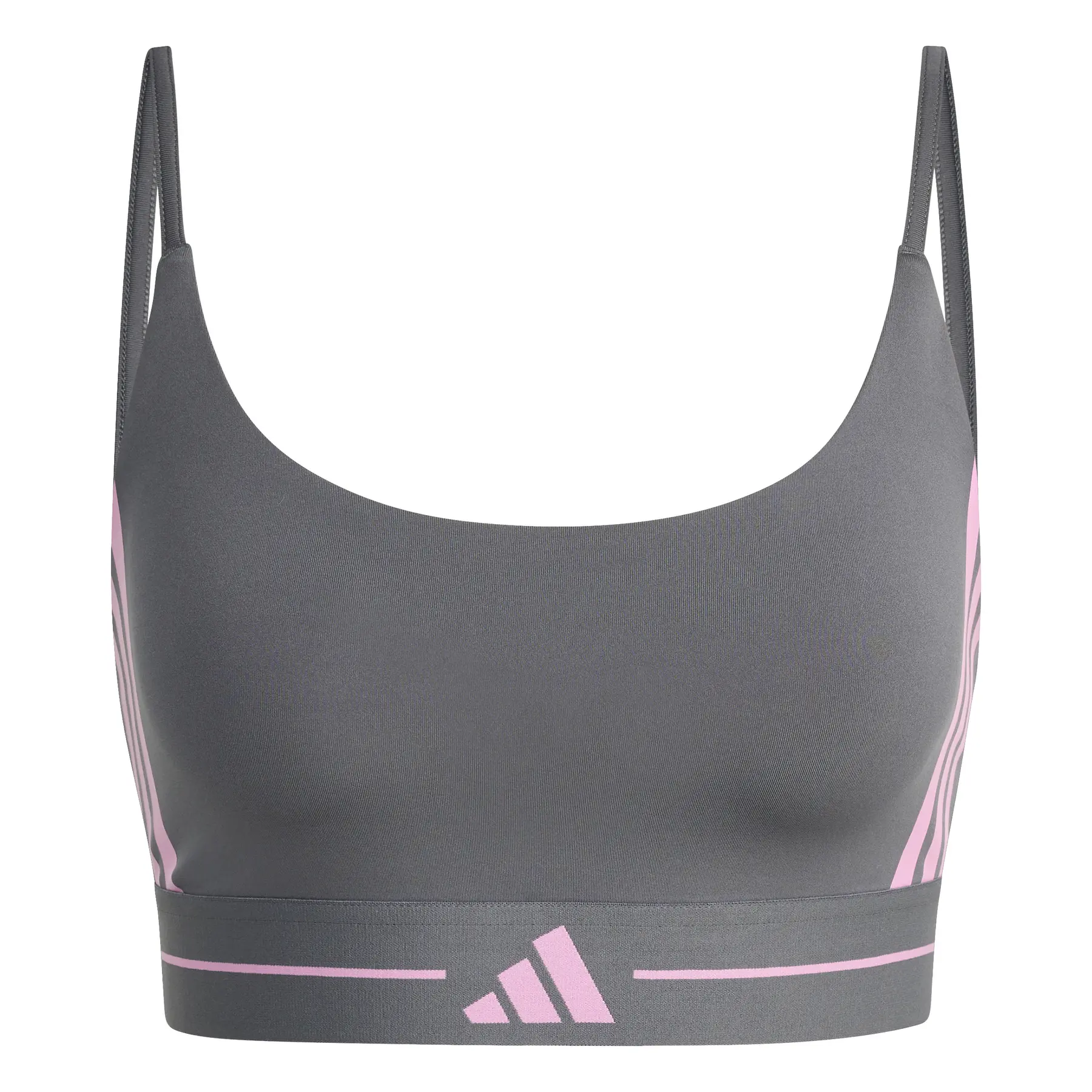 Reggiseno sportivo a sostegno leggero adidas Hyperglam 3-Stripes