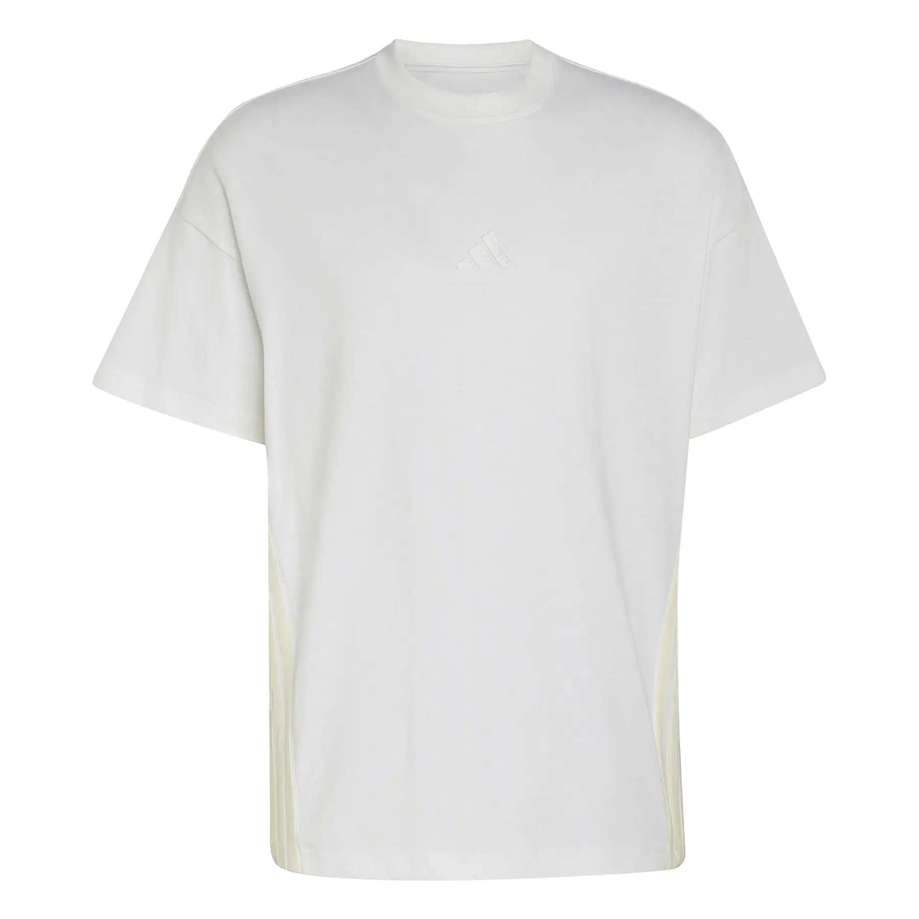 Adidas Uomo Blanc T-Shirt 3-Stripes
