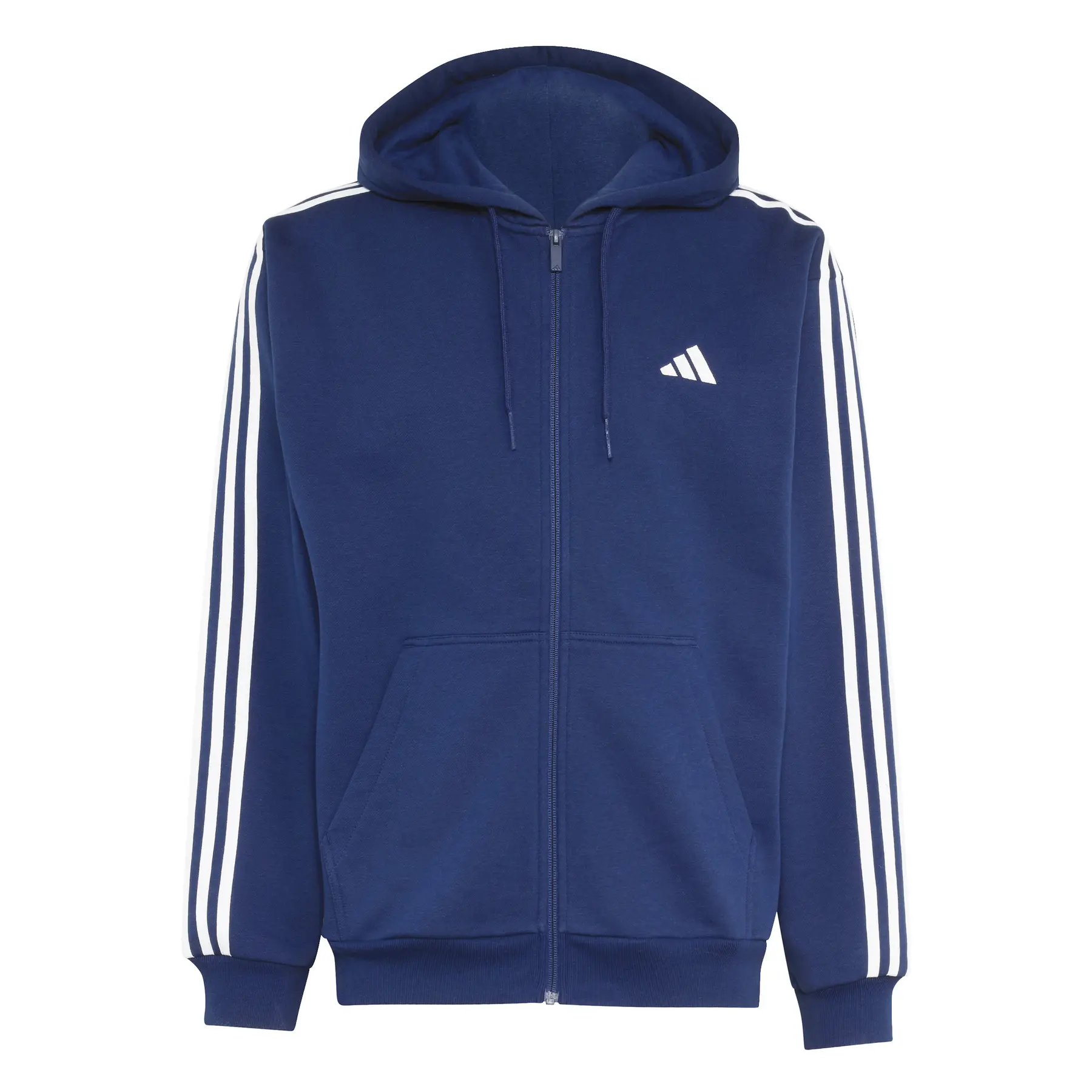 Felpa con cerniera a cappuccio adidas Essentials 3-Stripes