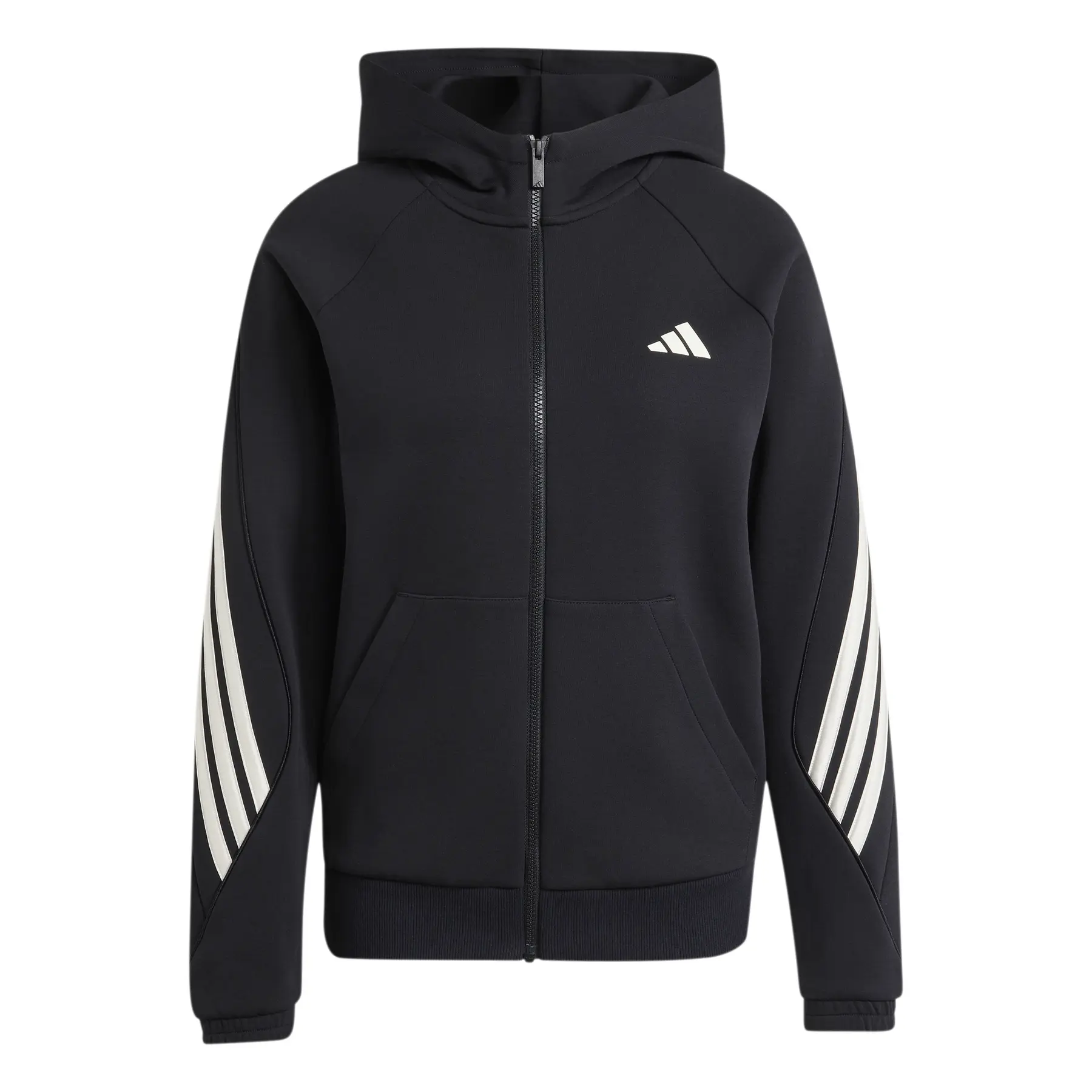 Sudadera con capucha y cremallera adidas Stadium 3-Stripes