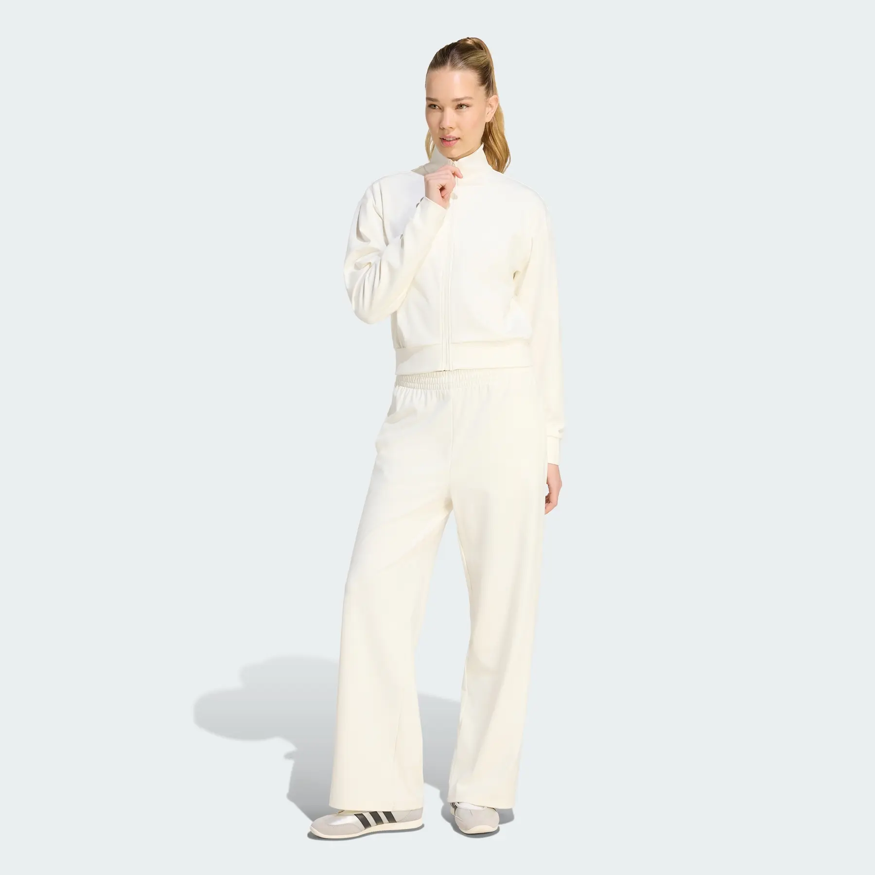 Giacca con zip da donna adidas Lazyday