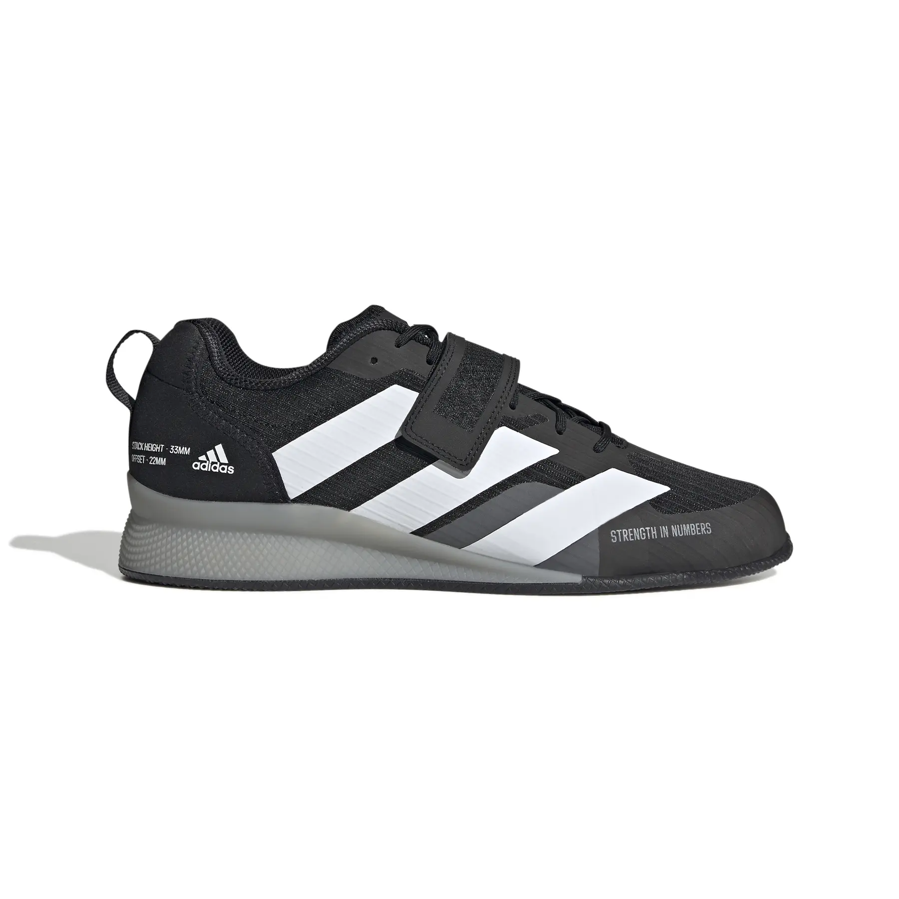 Gewichtheberschuhe adidas 220 Adipower 3 - Farbe: Schwarz