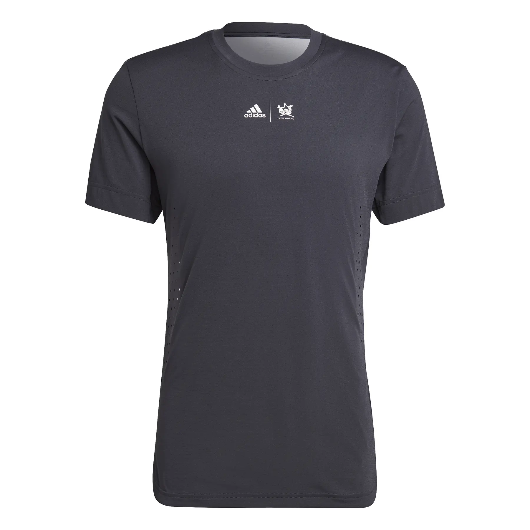 Grafisches Tennis-T-Shirt adidas New York - Farbe: Grau