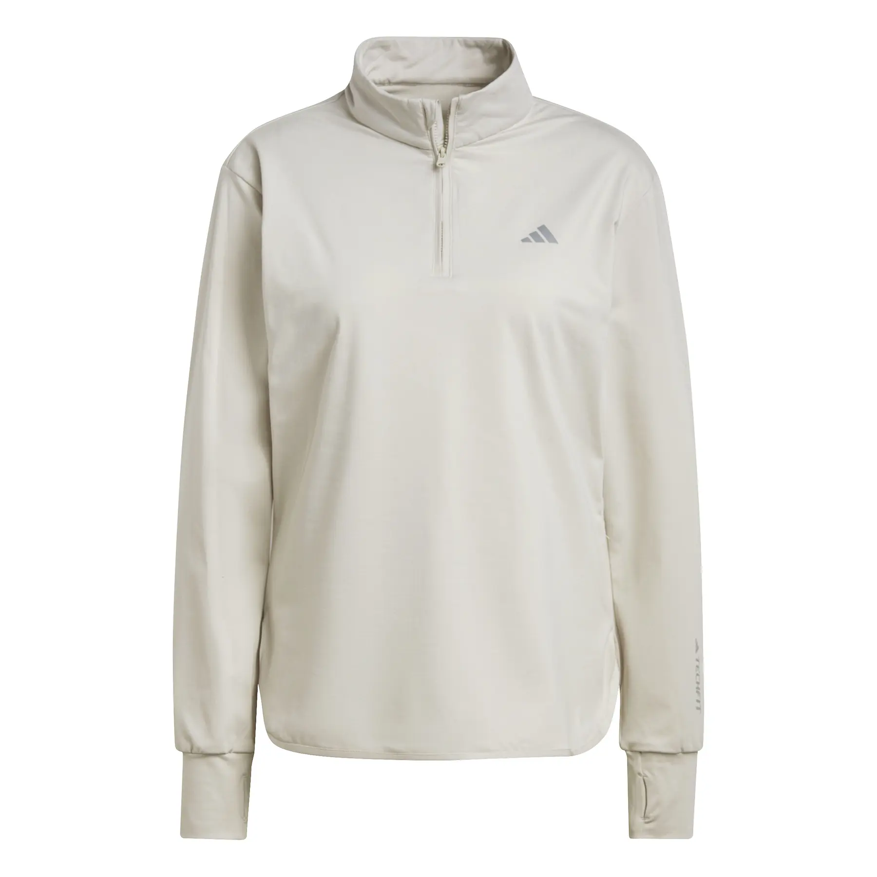 Sweatshirt Damen adidas Techfit Aeroready - Farbe: Beige