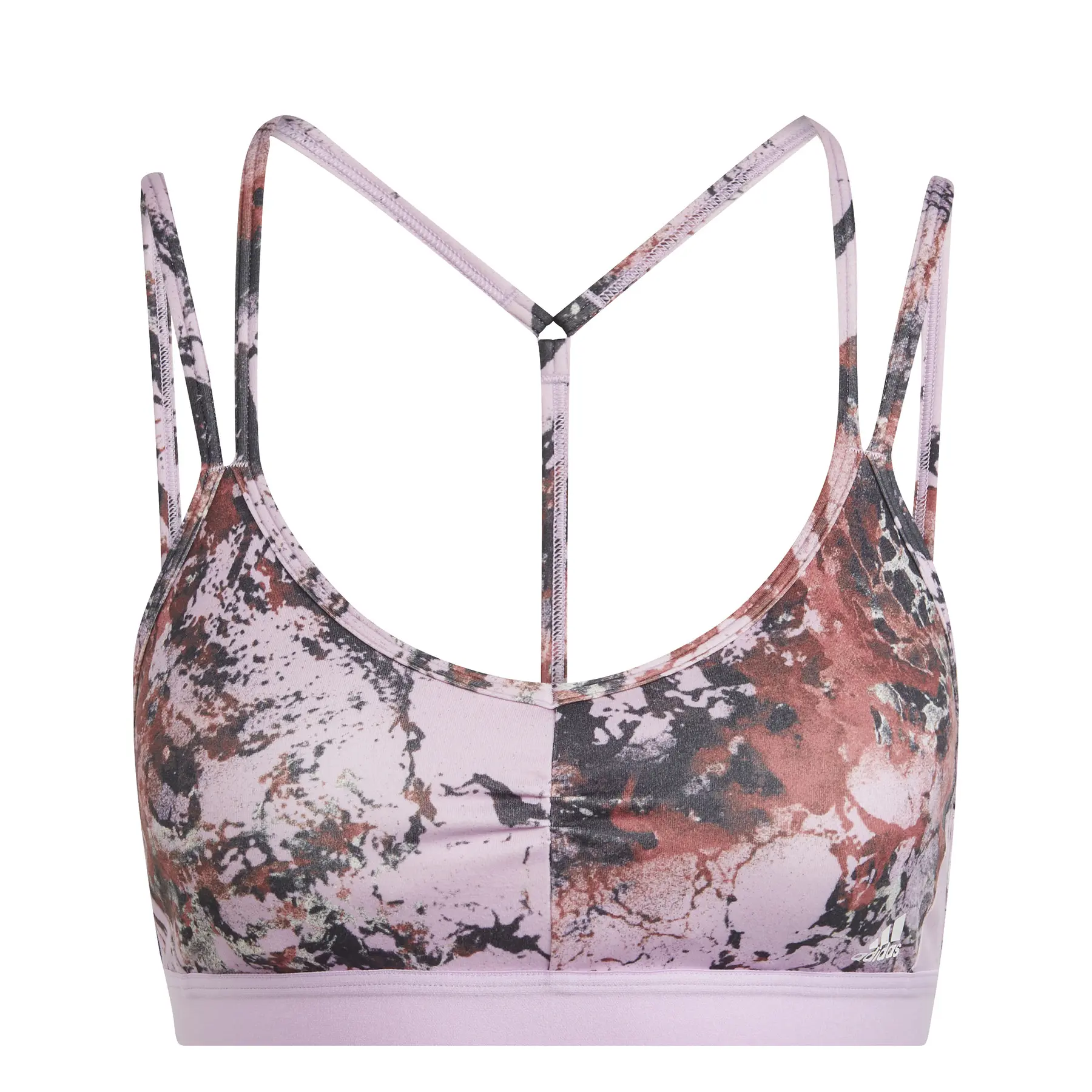 Bedruckter BH mit mittlerem Halt, Frau adidas Yoga Essentials Studio