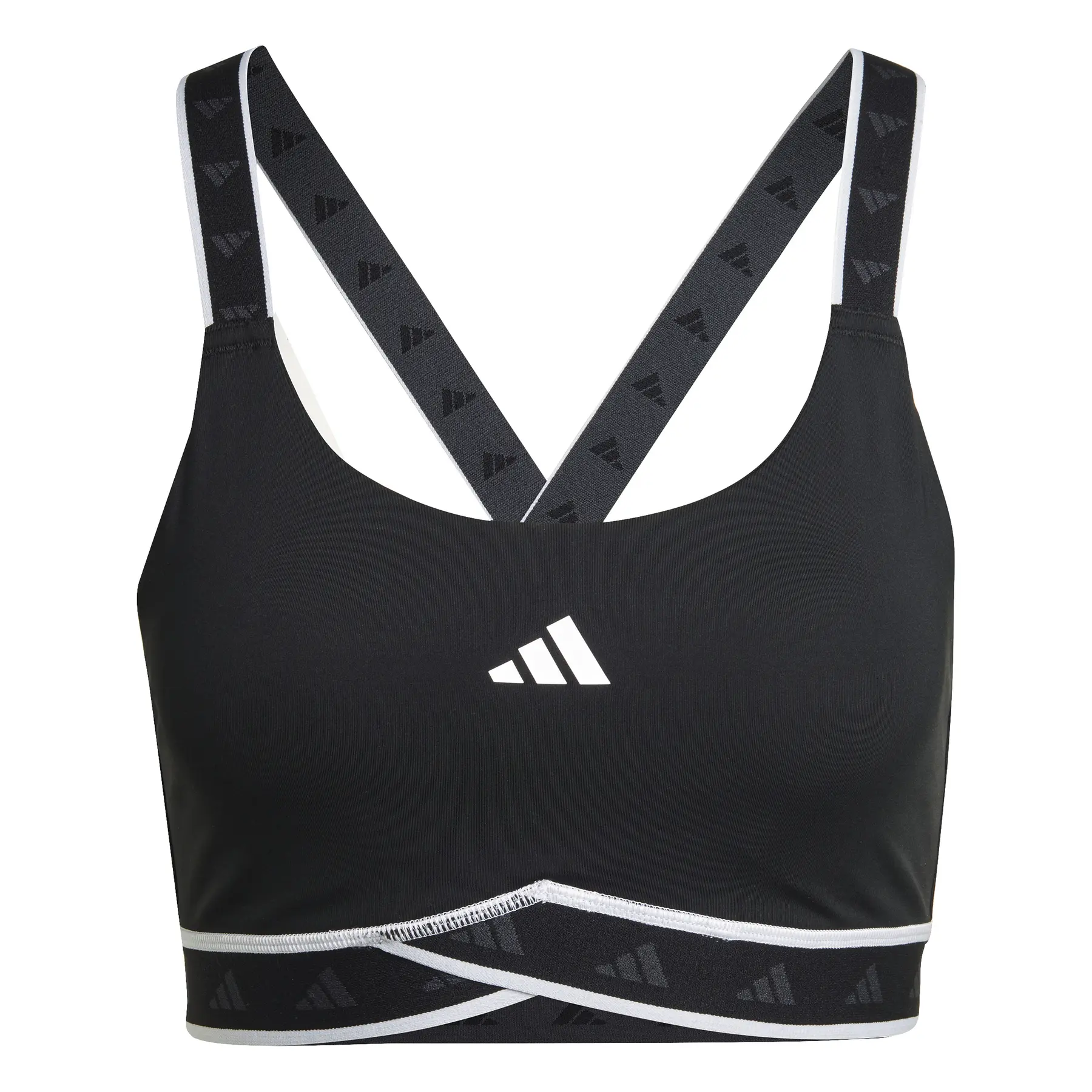 BH mit mittlerem Halt Frau adidas Powerimpact - Farbe: Schwarz