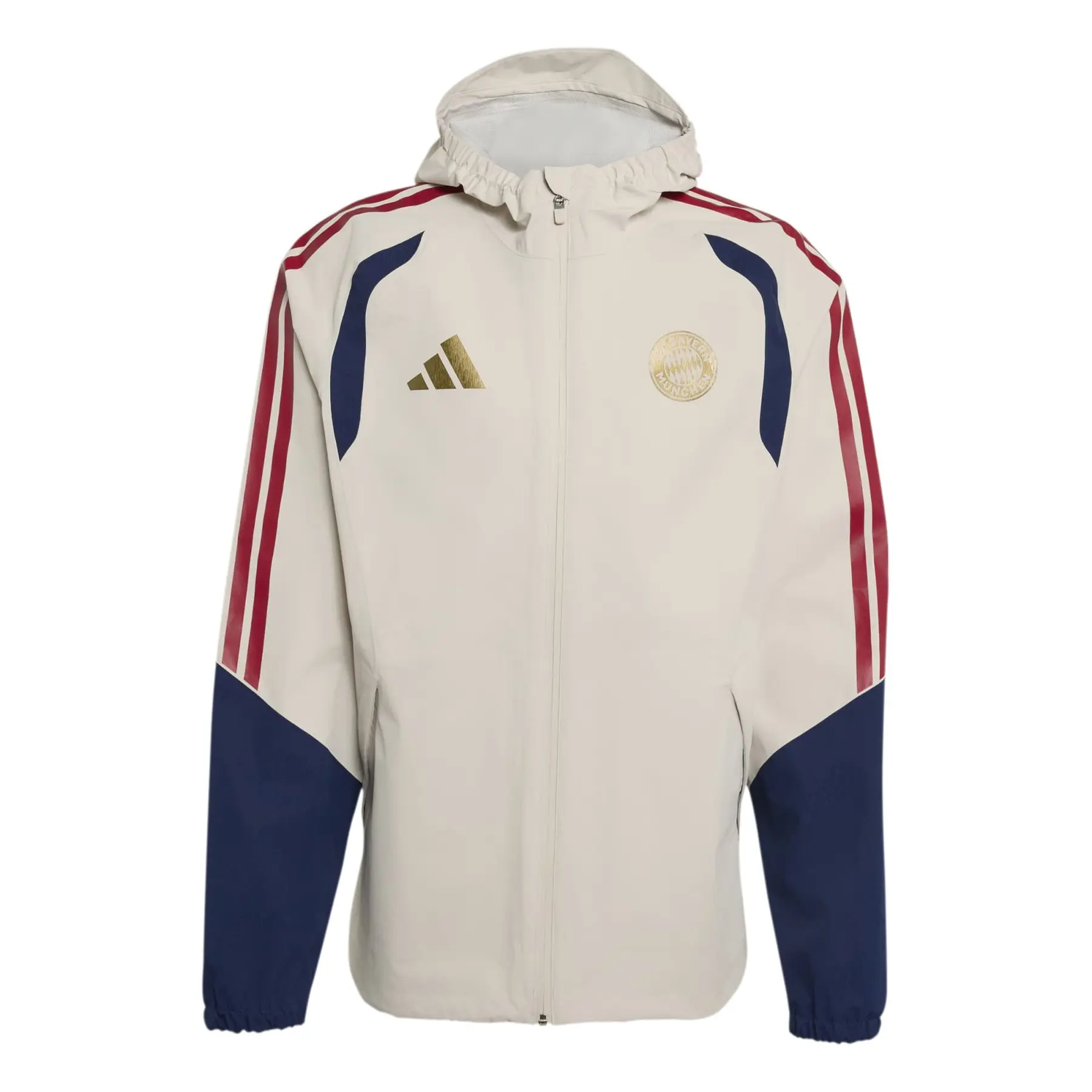 Wasserdichte Jacke Bayern München 2026/27 - Farbe: Beige