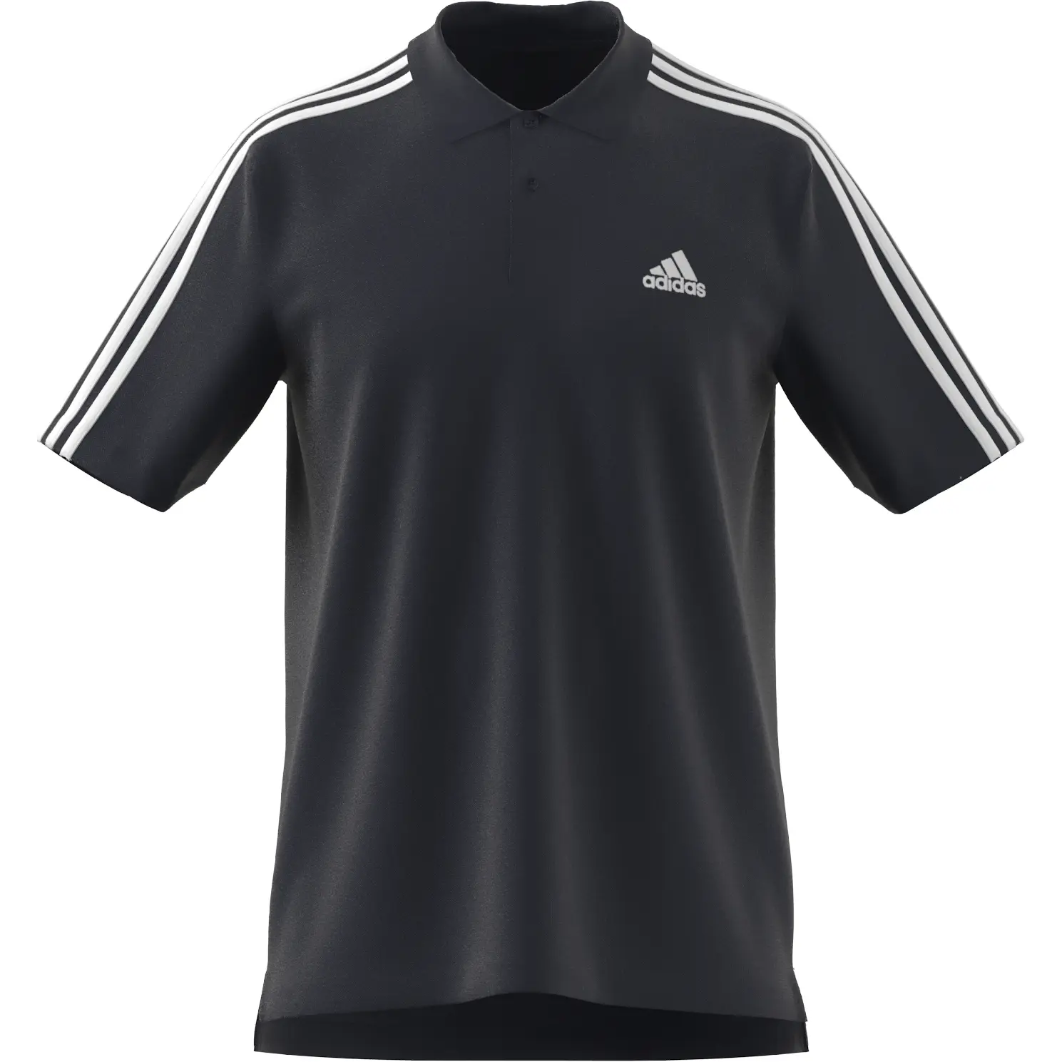 Polo-Shirt und kleines gesticktes Logo aus Piqué adidas Essentials 3-Stripes