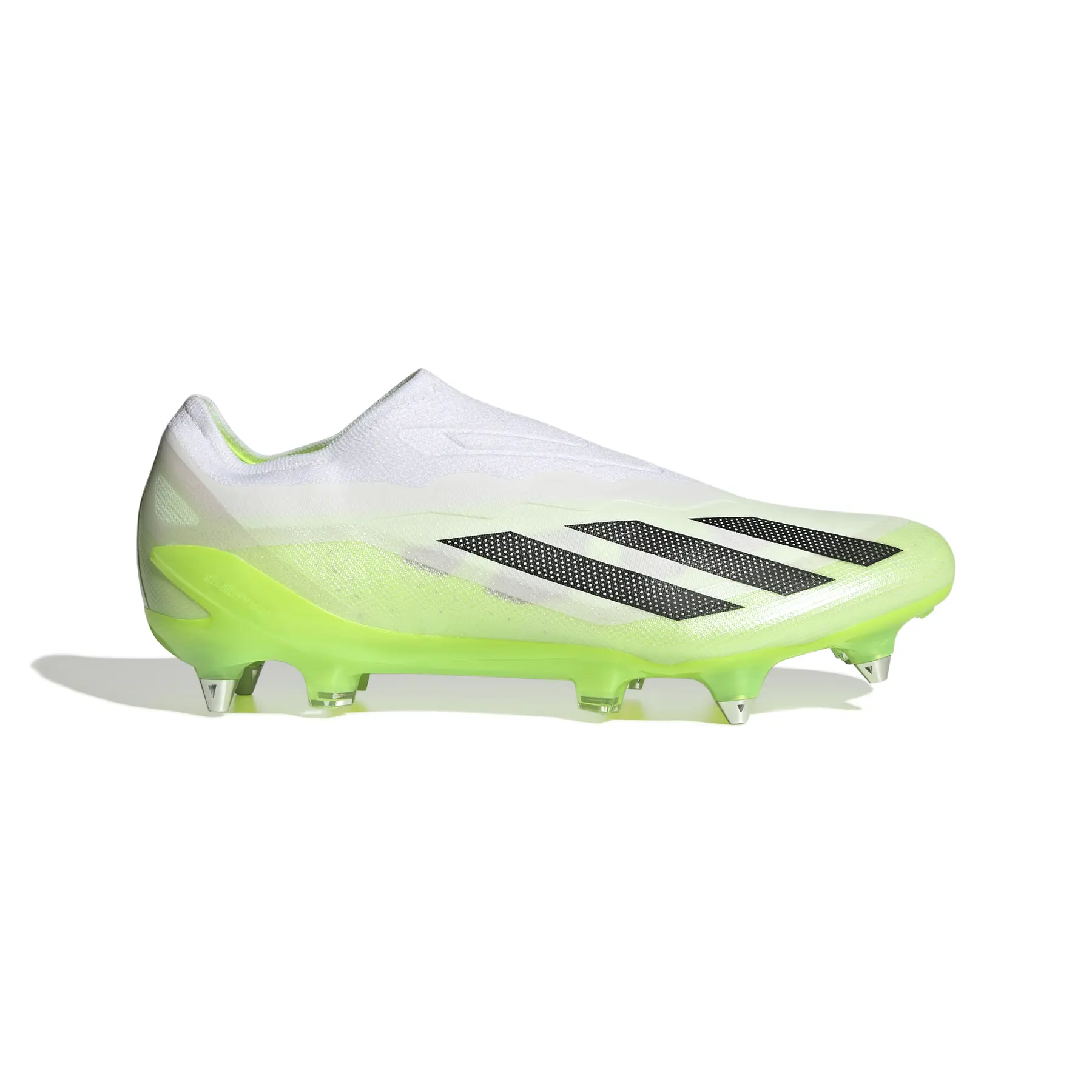 Fußballschuhe ohne Schnürsenkel Kind adidas X Crazyfast.1 SG - Farbe: Weiß