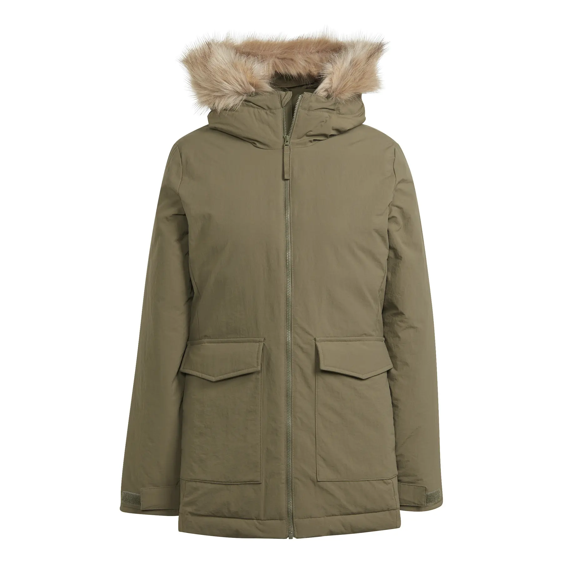Parka mit Kapuze, Damen adidas - Farbe: Grün