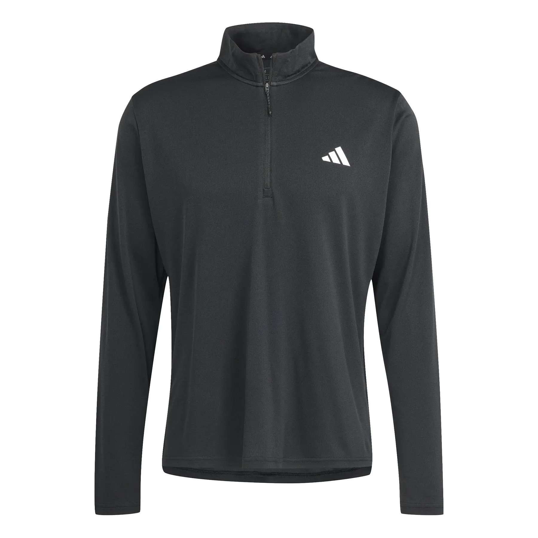 Trainingsoberteil mit 1/4-Zip und langen Ärmeln adidas Train Essentials - Farbe: Schwarz