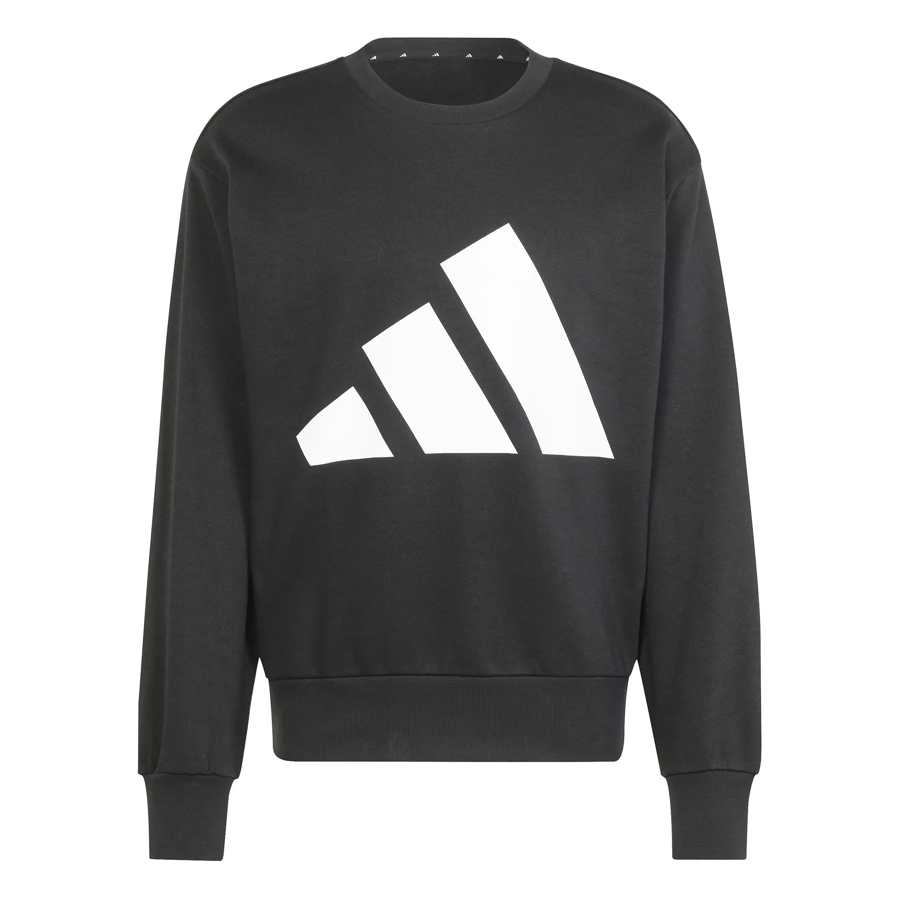 Adidas Uomo Nero Felpa Essentials Big Logo