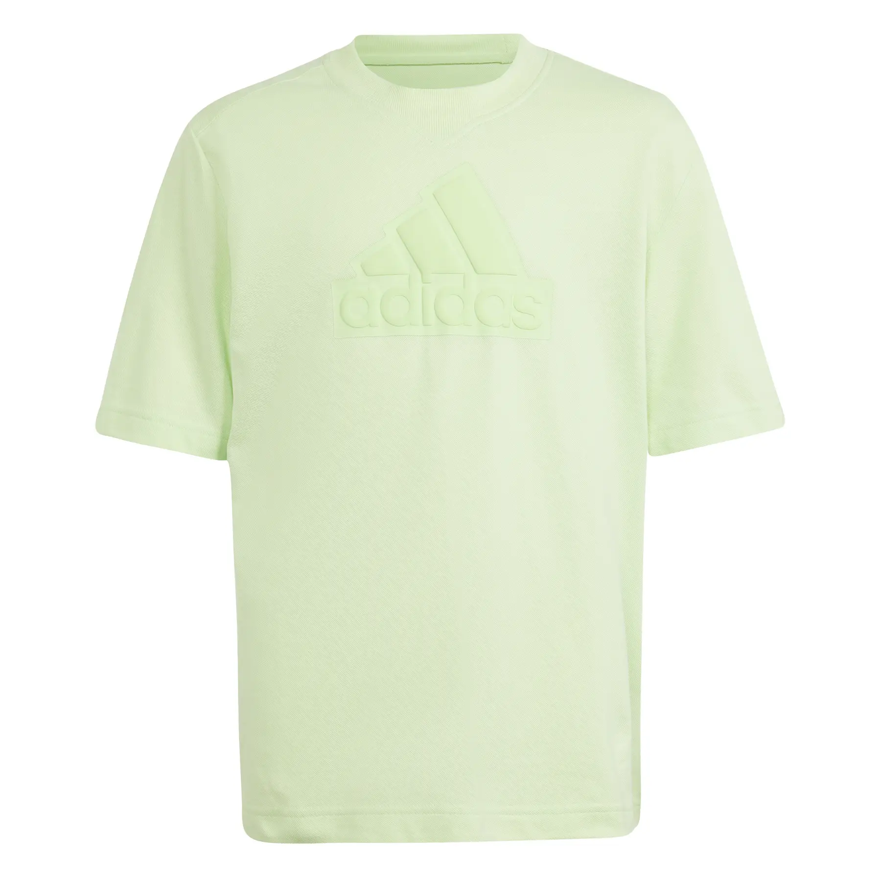 Piqué-T-Shirt Kind adidas Future Icons Logo - Farbe: Grün