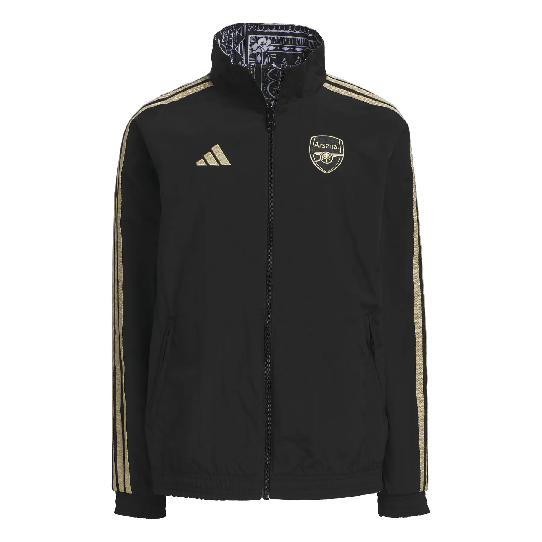 Kinder-Trainingsjacke Arsenal 2023/24 - Farbe: Schwarz