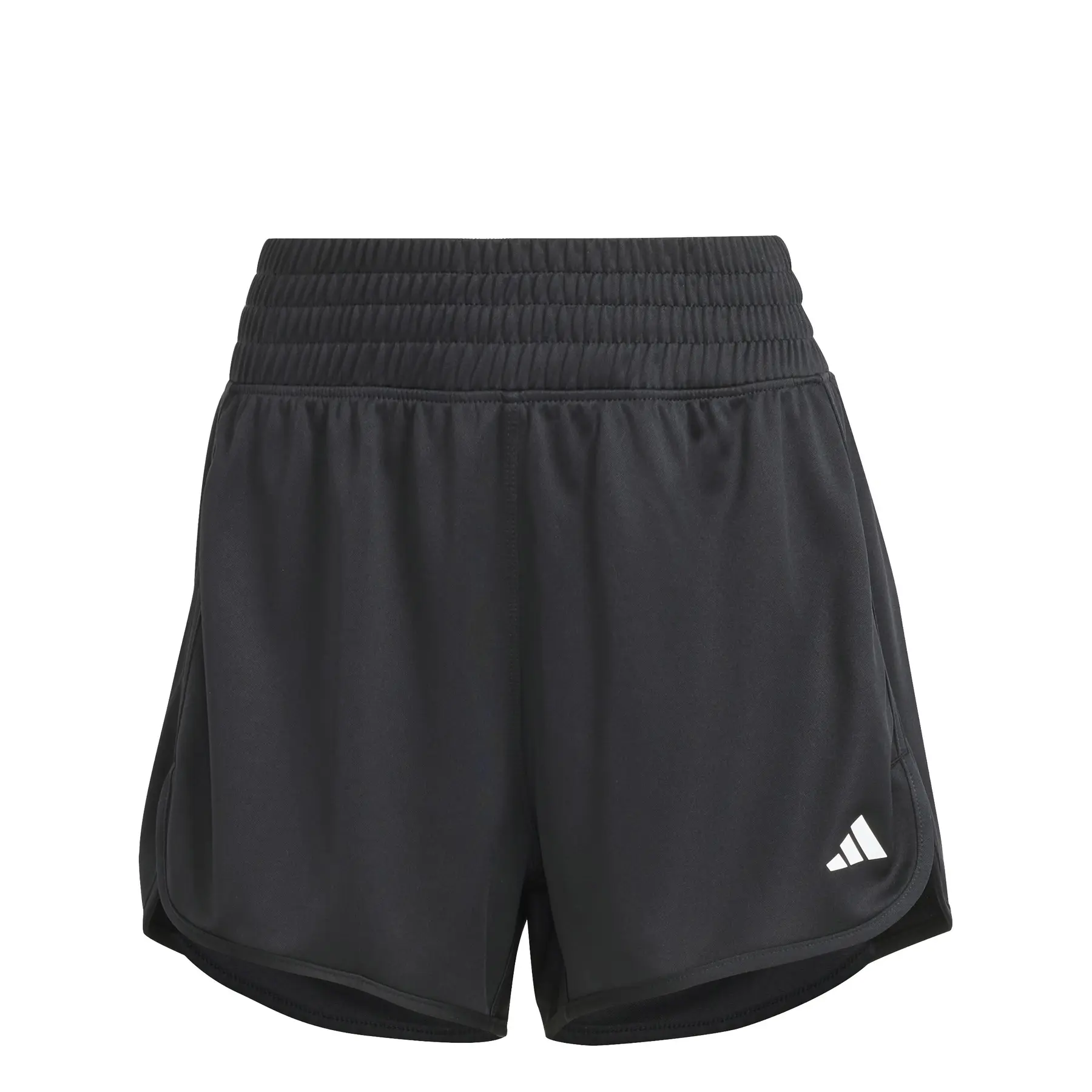 Shorts mit hoher Taille aus Strick, Damen adidas Pacer Essentials - Farbe: Schwarz