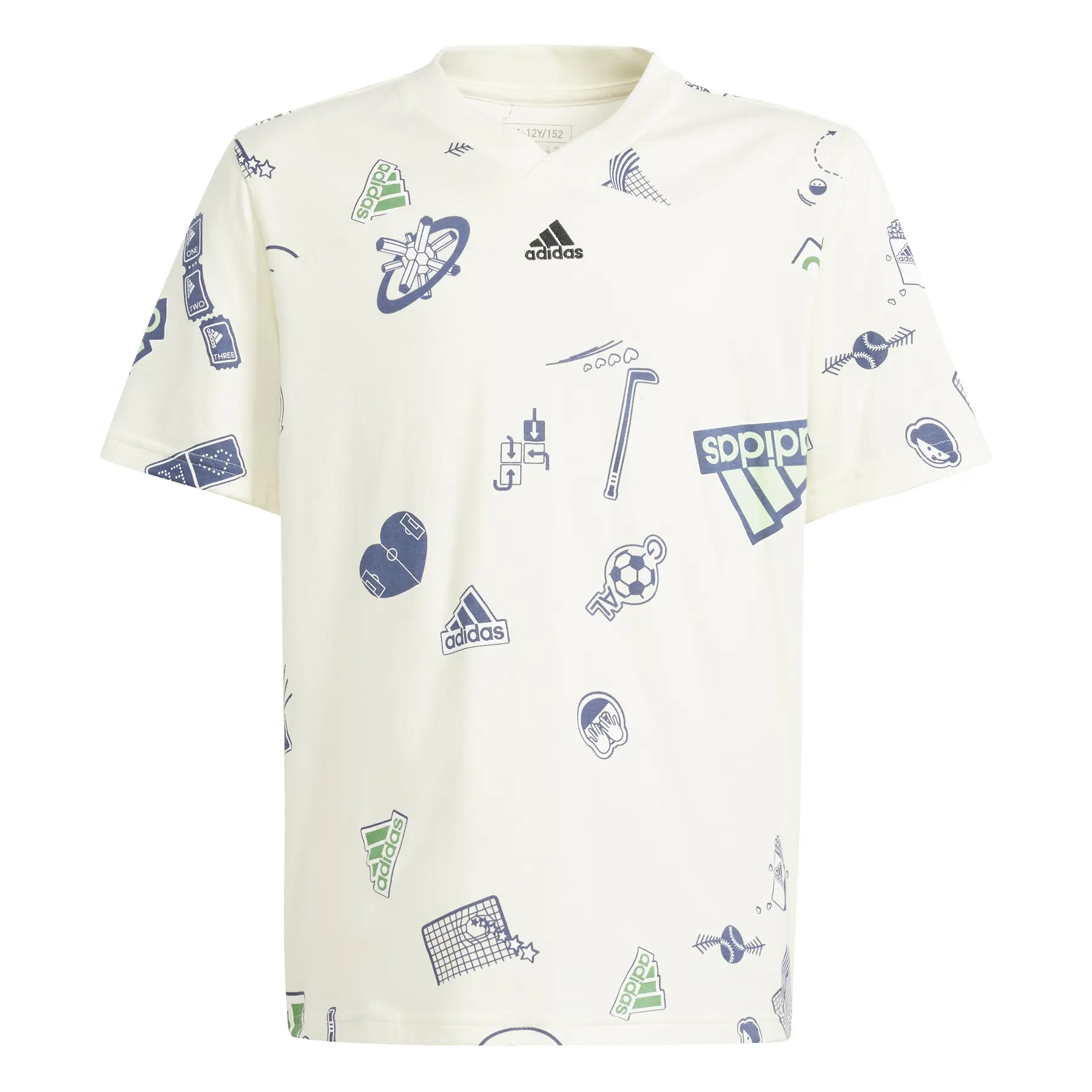 T-Shirt adidas Brand Love - Farbe: Beige