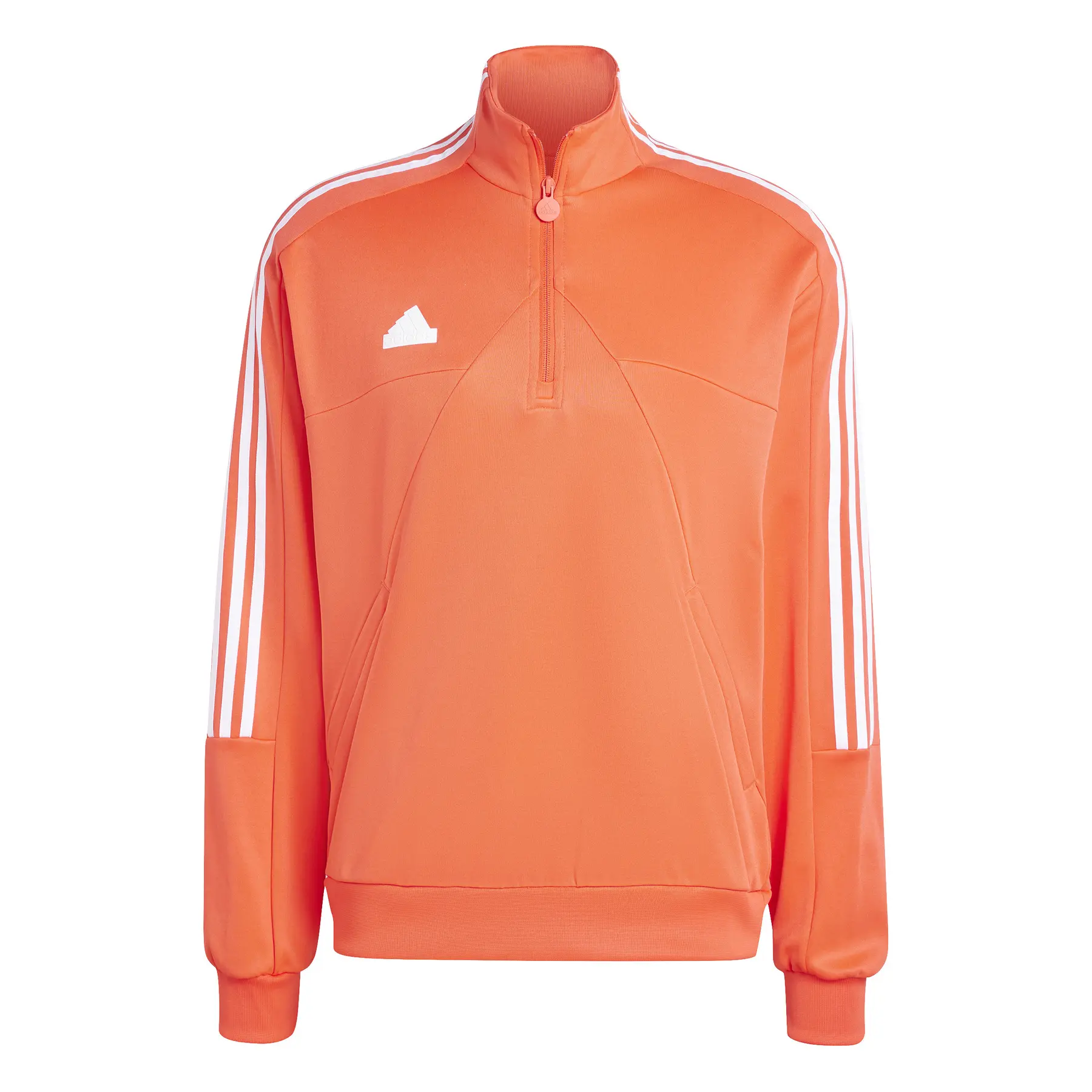 Half Zip Trainingsjacke adidas House of Tiro - Farbe: Rot