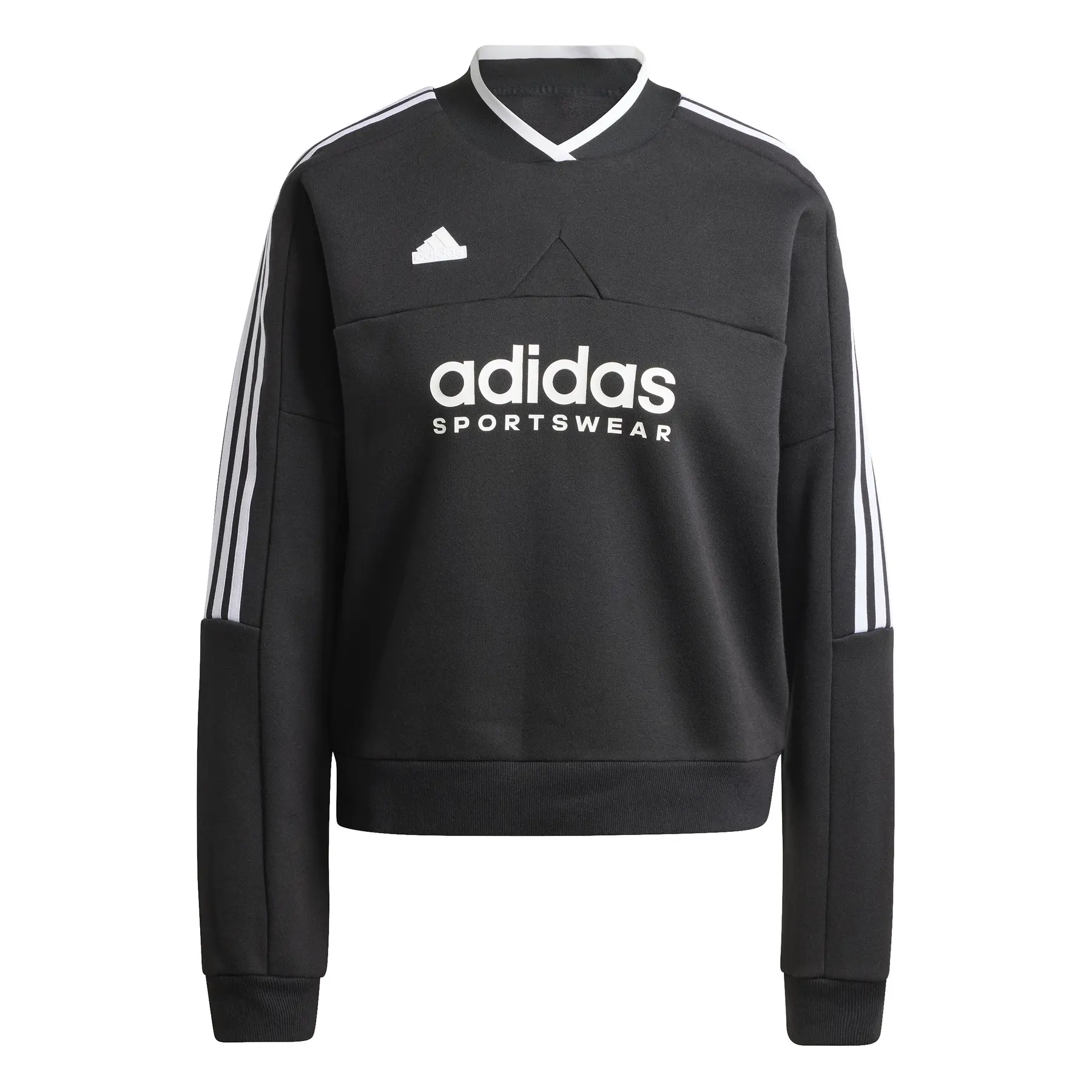 Sweatshirt Damen adidas Tiro Cut 3-Stripes Fleece - Farbe: Schwarz