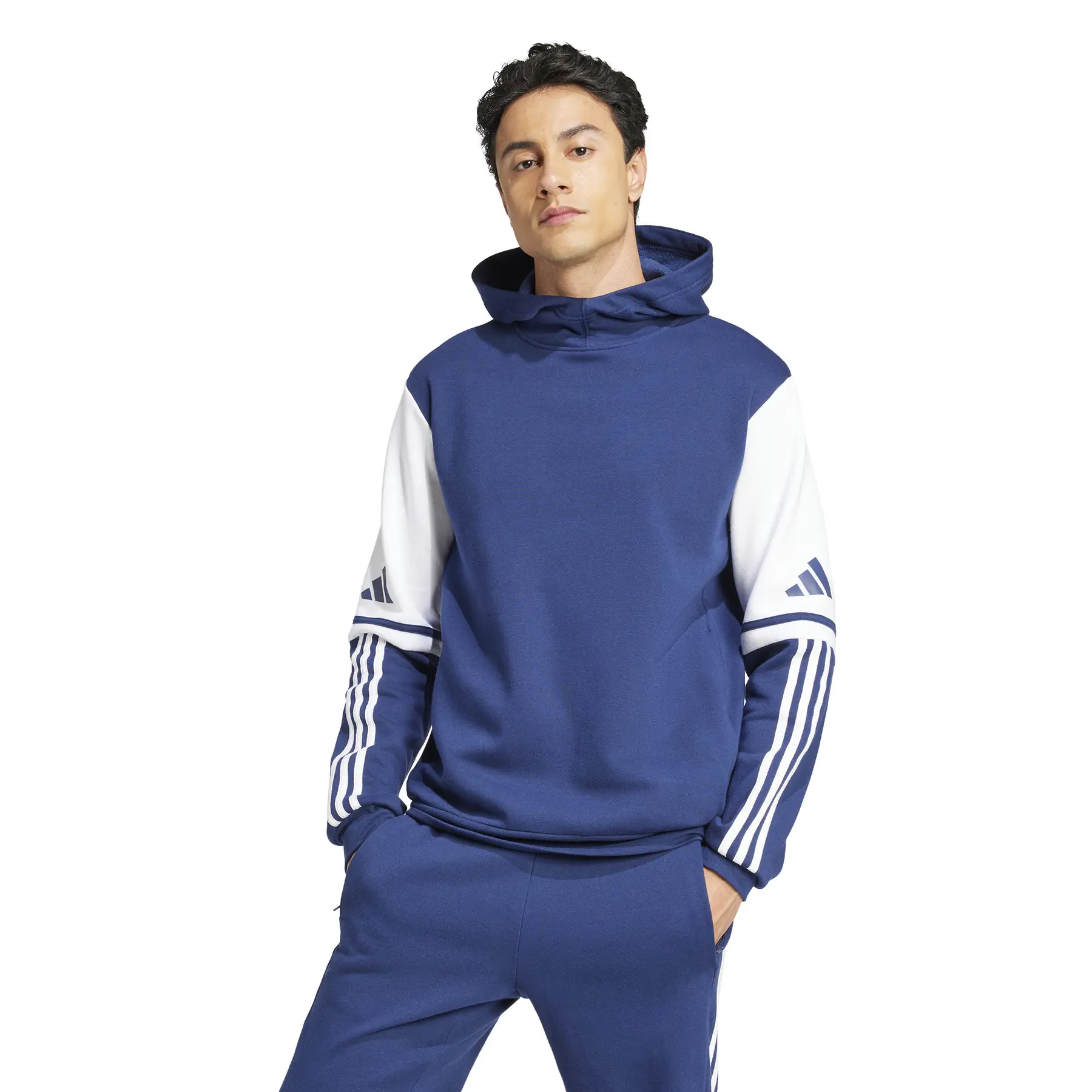 Sweatjacke mit Kapuze adidas Squadra 25 - Farbe: Blau