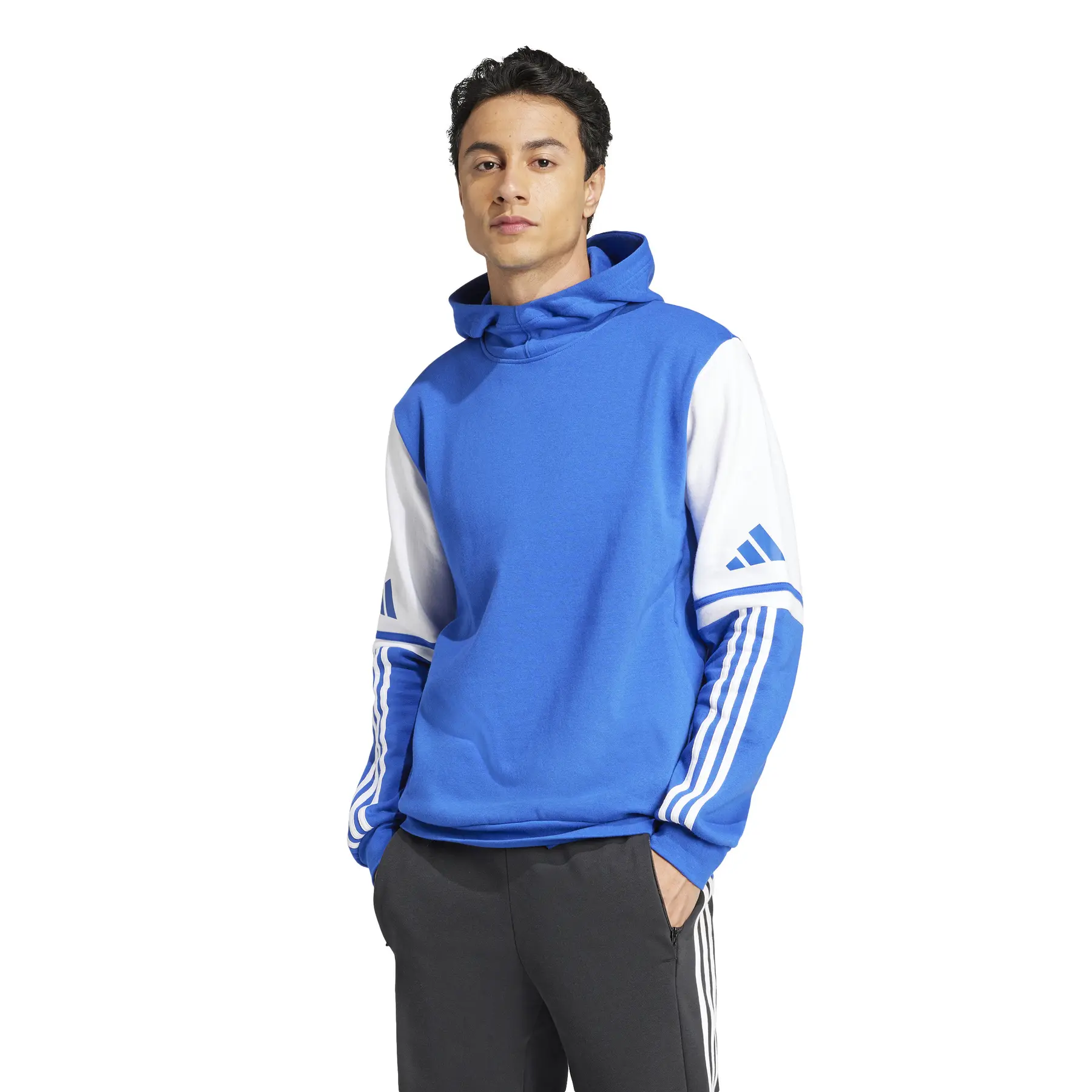 Sweatjacke mit Kapuze adidas Squadra 25 - Farbe: Blau