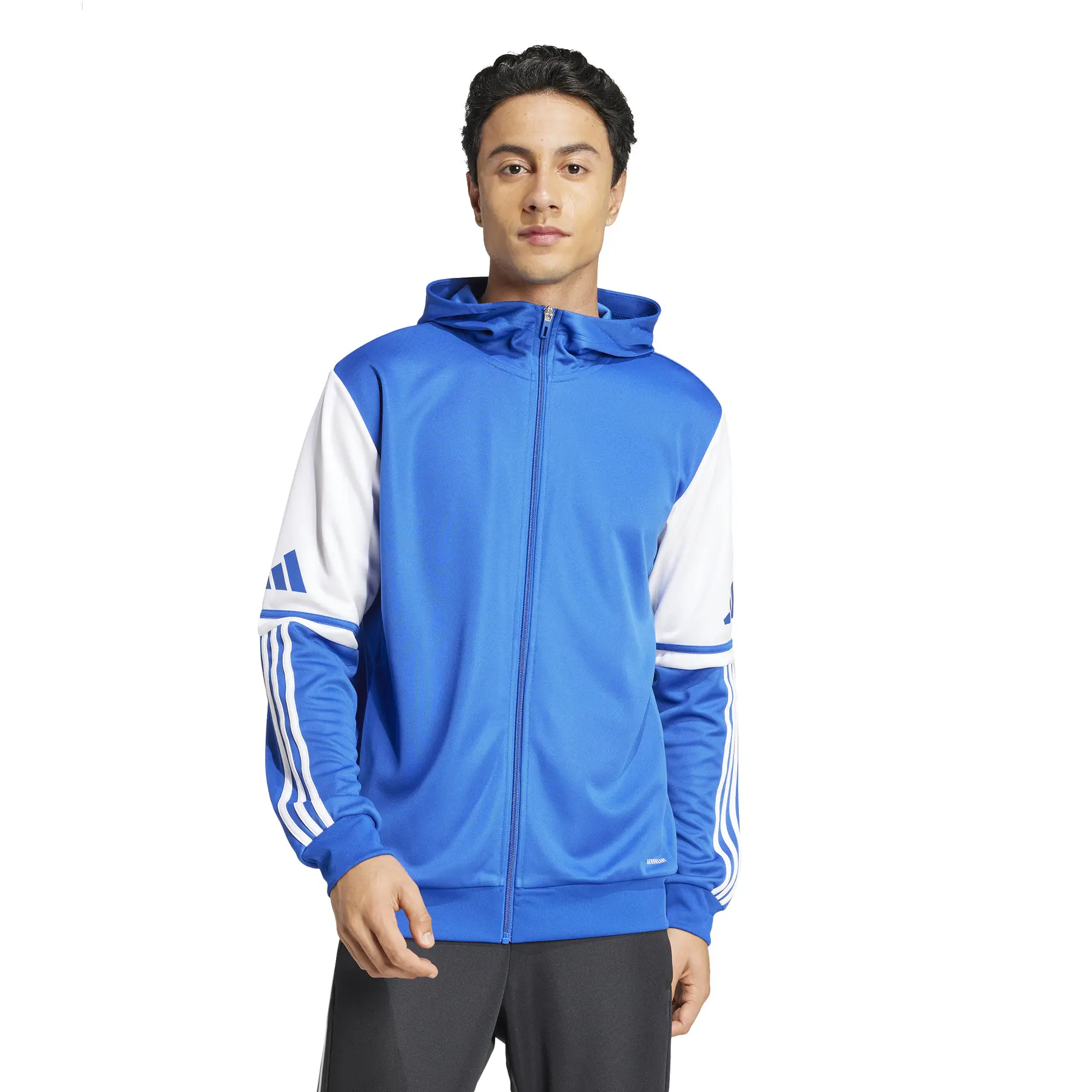 Sweatjacke mit Kapuze adidas Squadra25 - Farbe: Blau